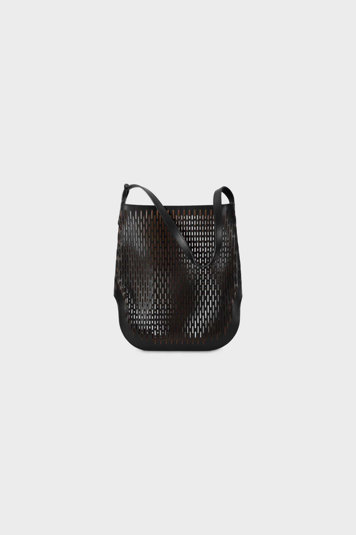 Sac Hobo en cuir perforé