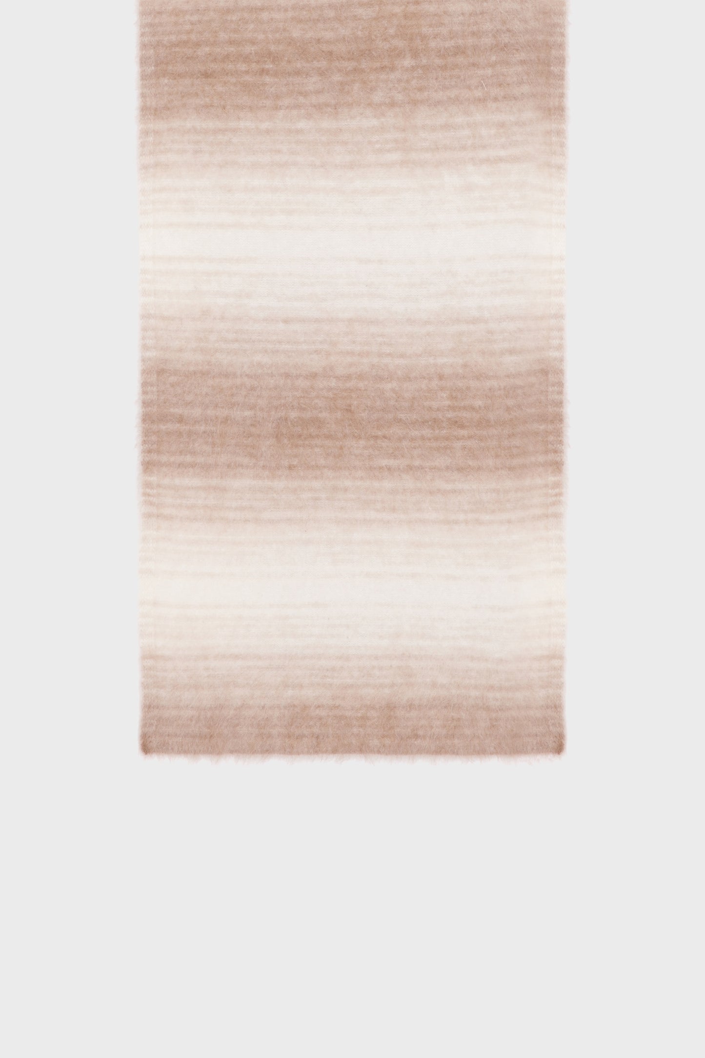 Folded view of the cashmere scarf showing its fine weave and clean edges.