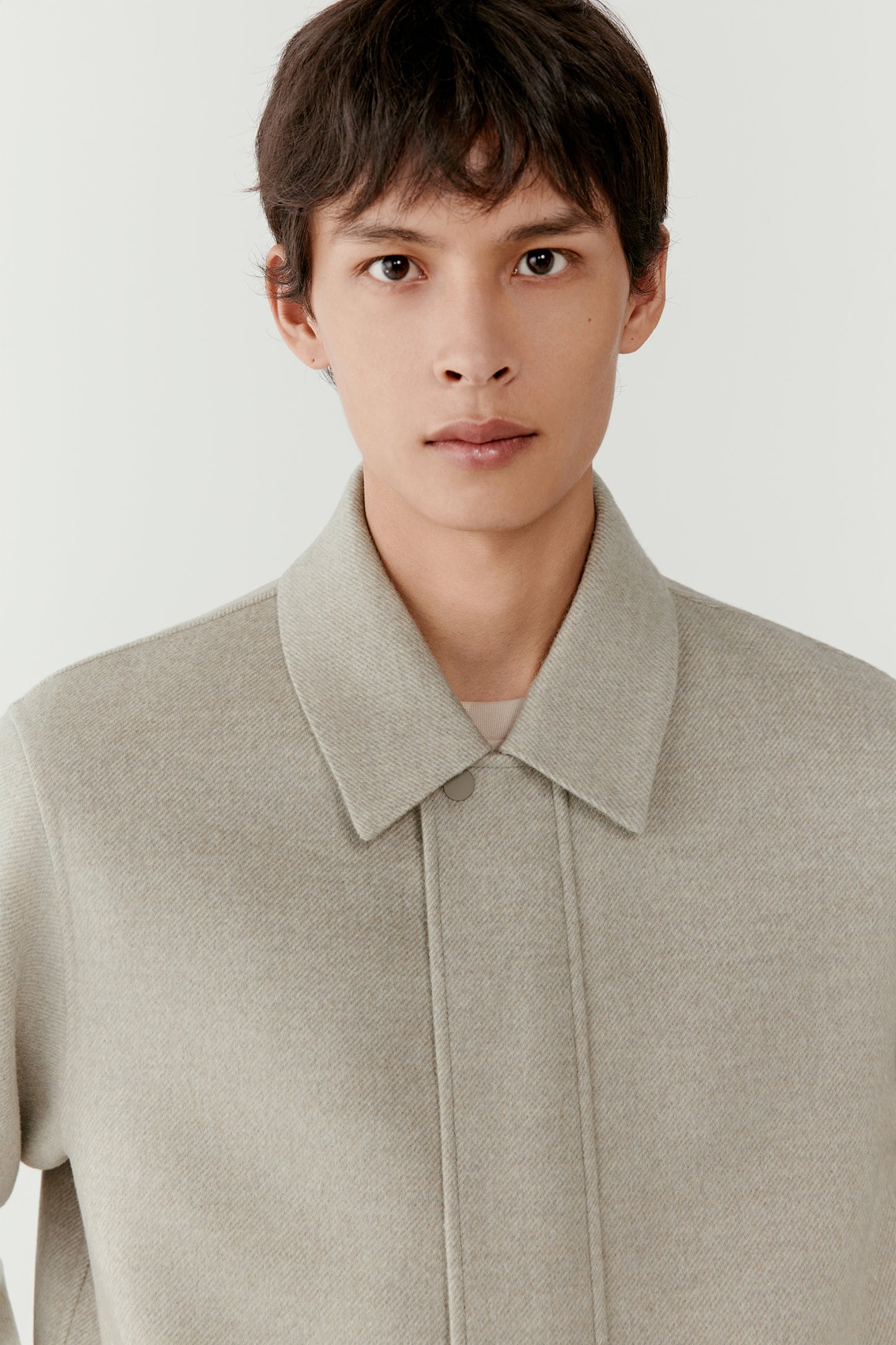 Coat in Double-Faced Wool