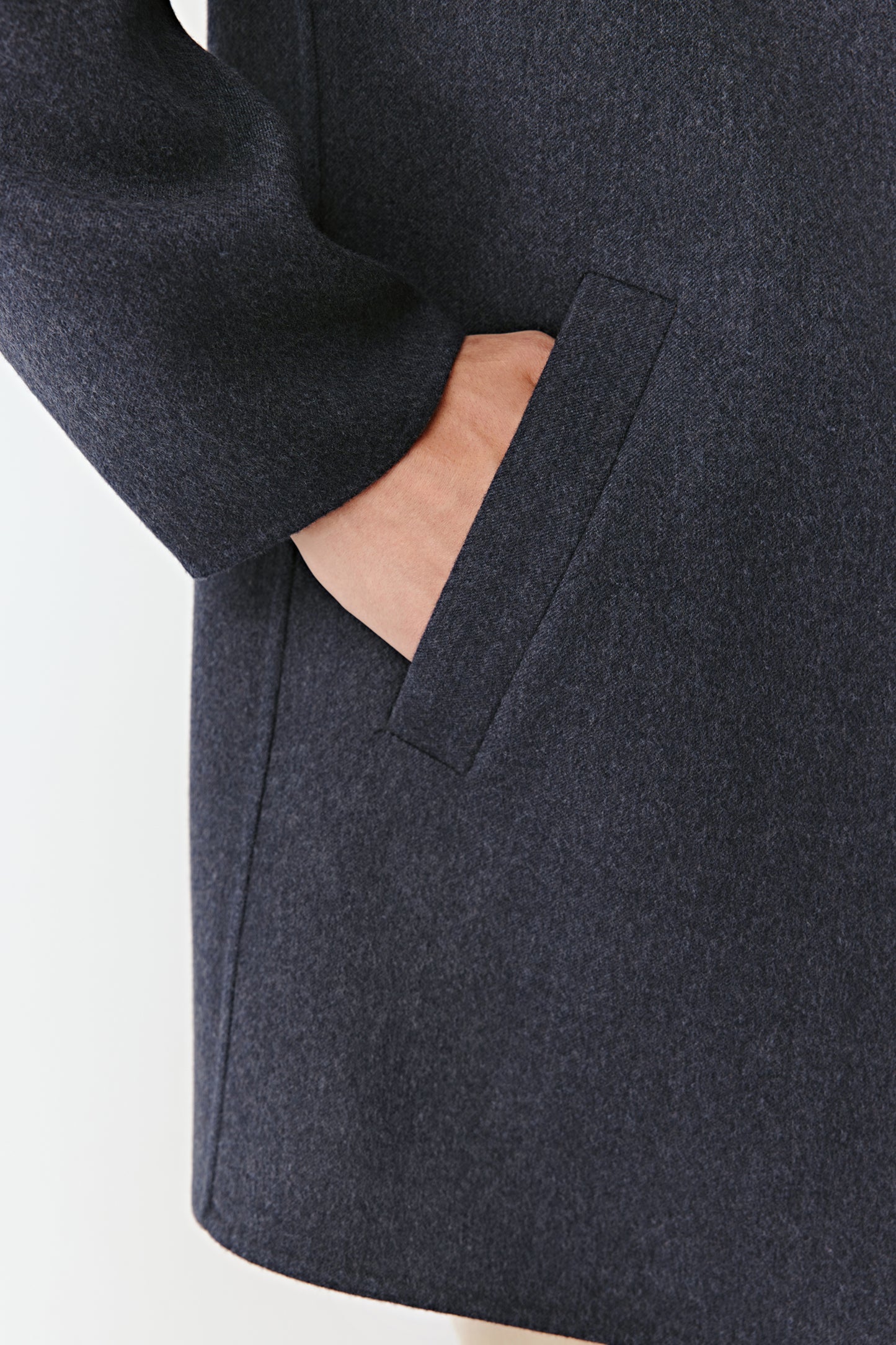 Close-up on the pocket and the neat finishes.