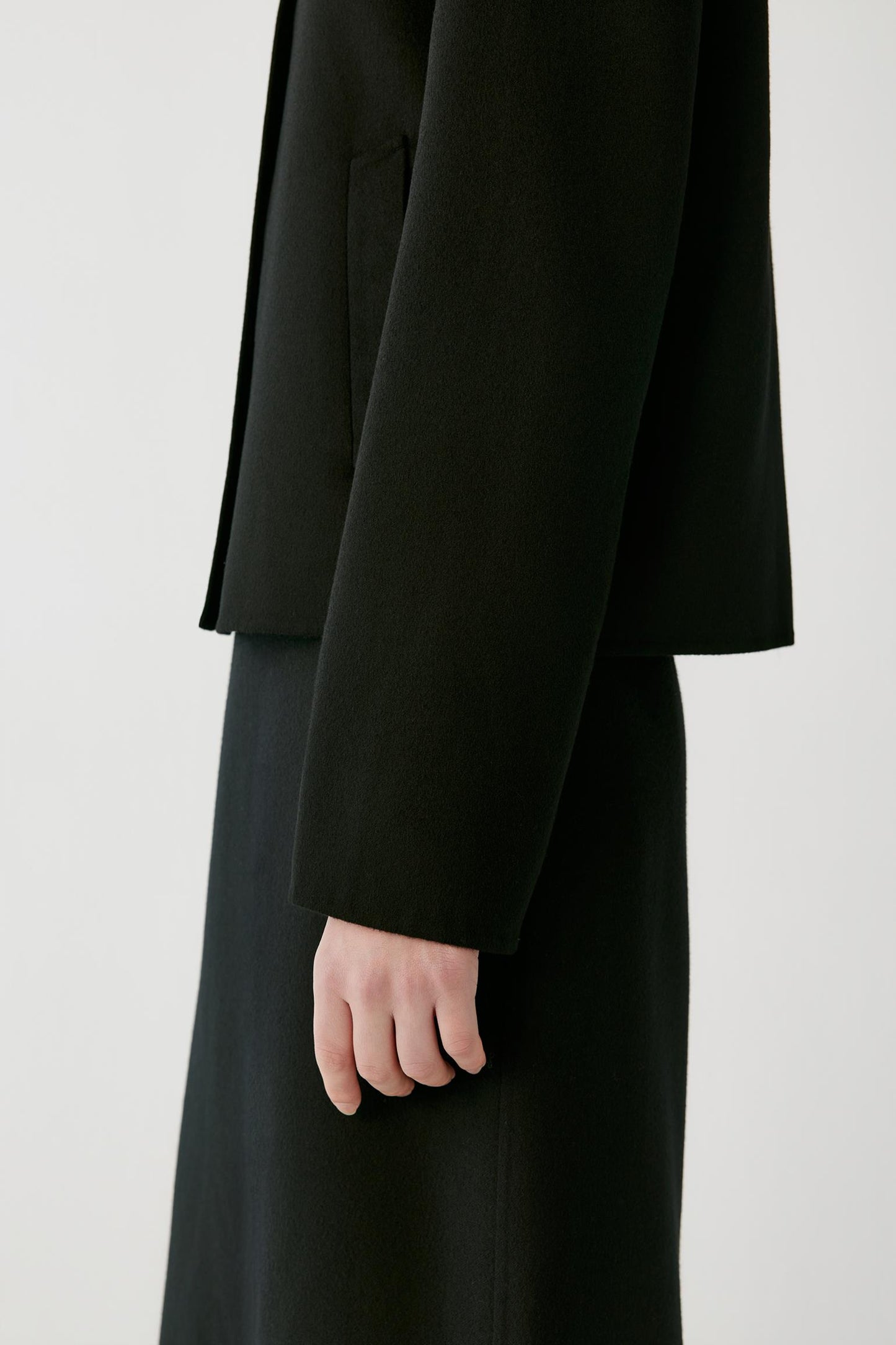 Veste en laine double face