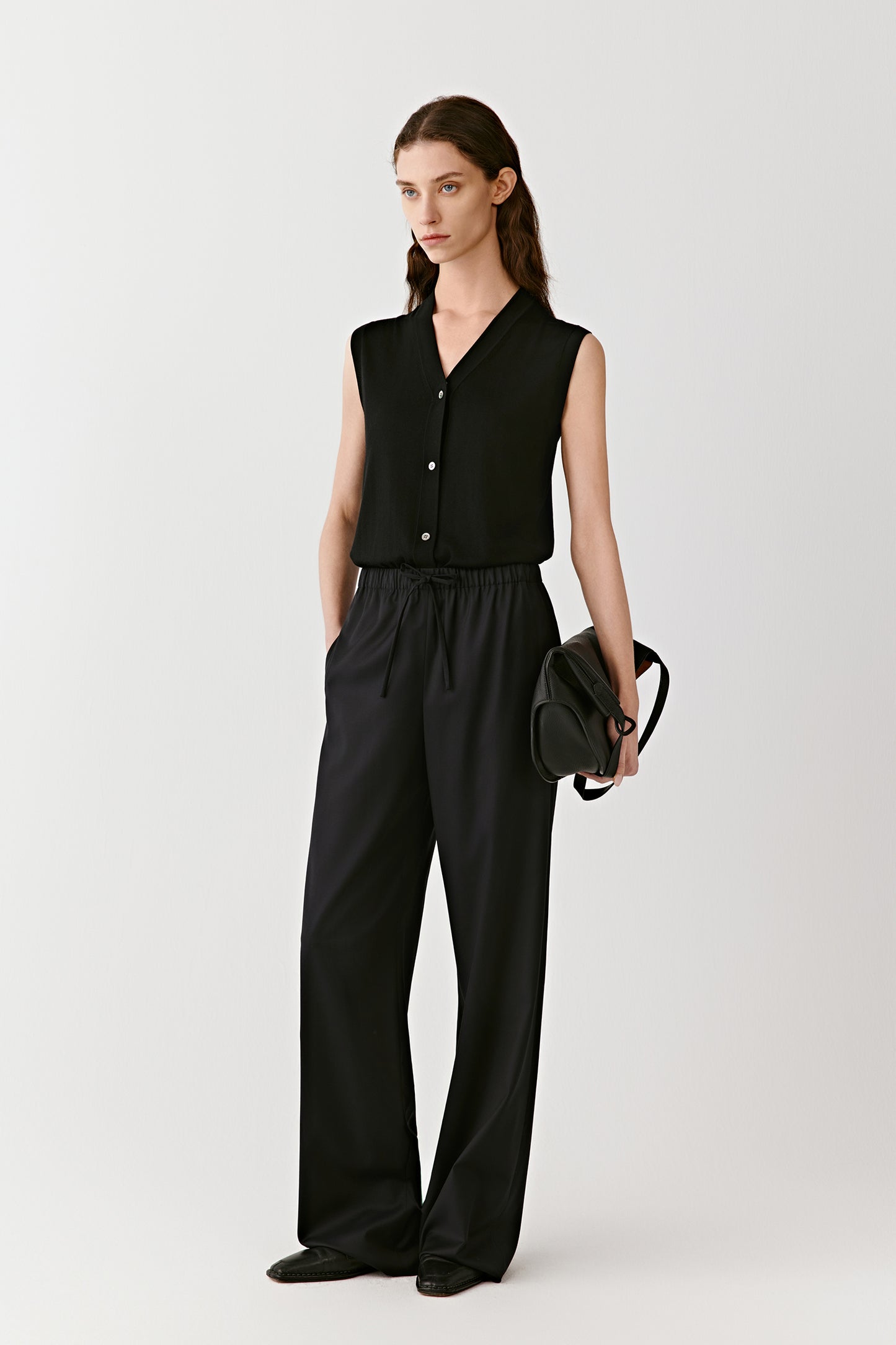 Vest in Wool and Silk