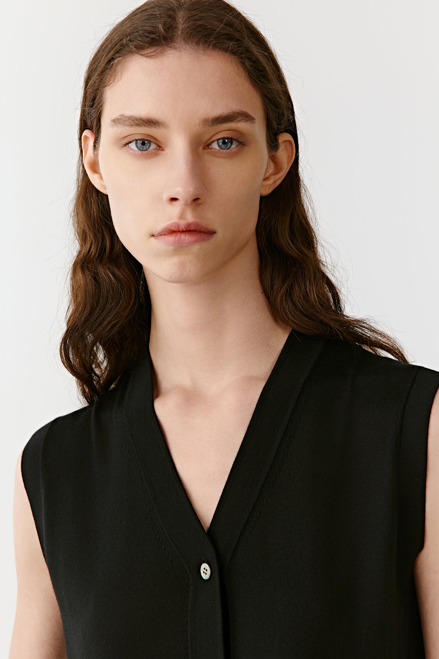 Vest in Wool and Silk