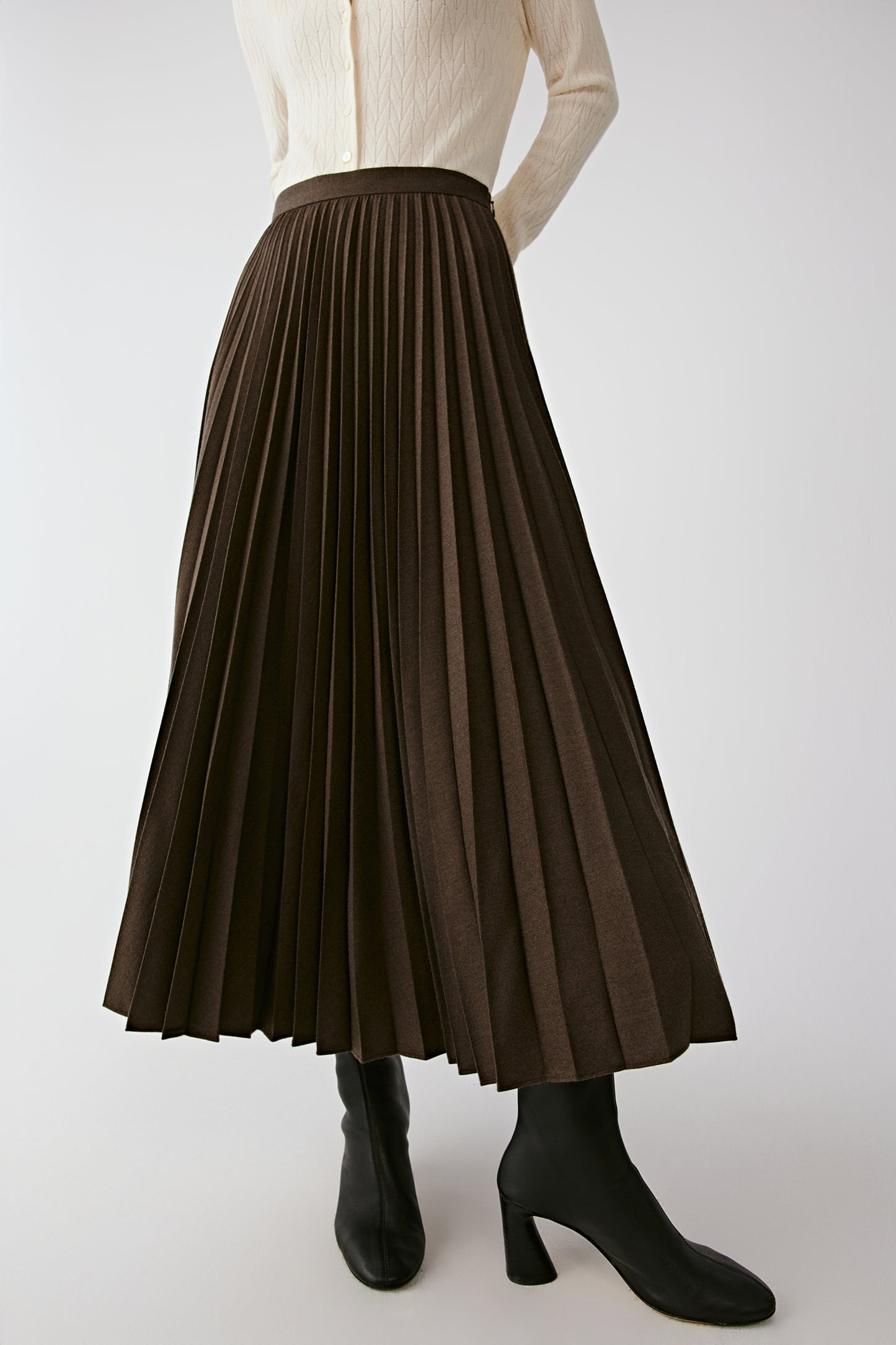 A mid-shot reveals the balance between structure and softness in the fabric.