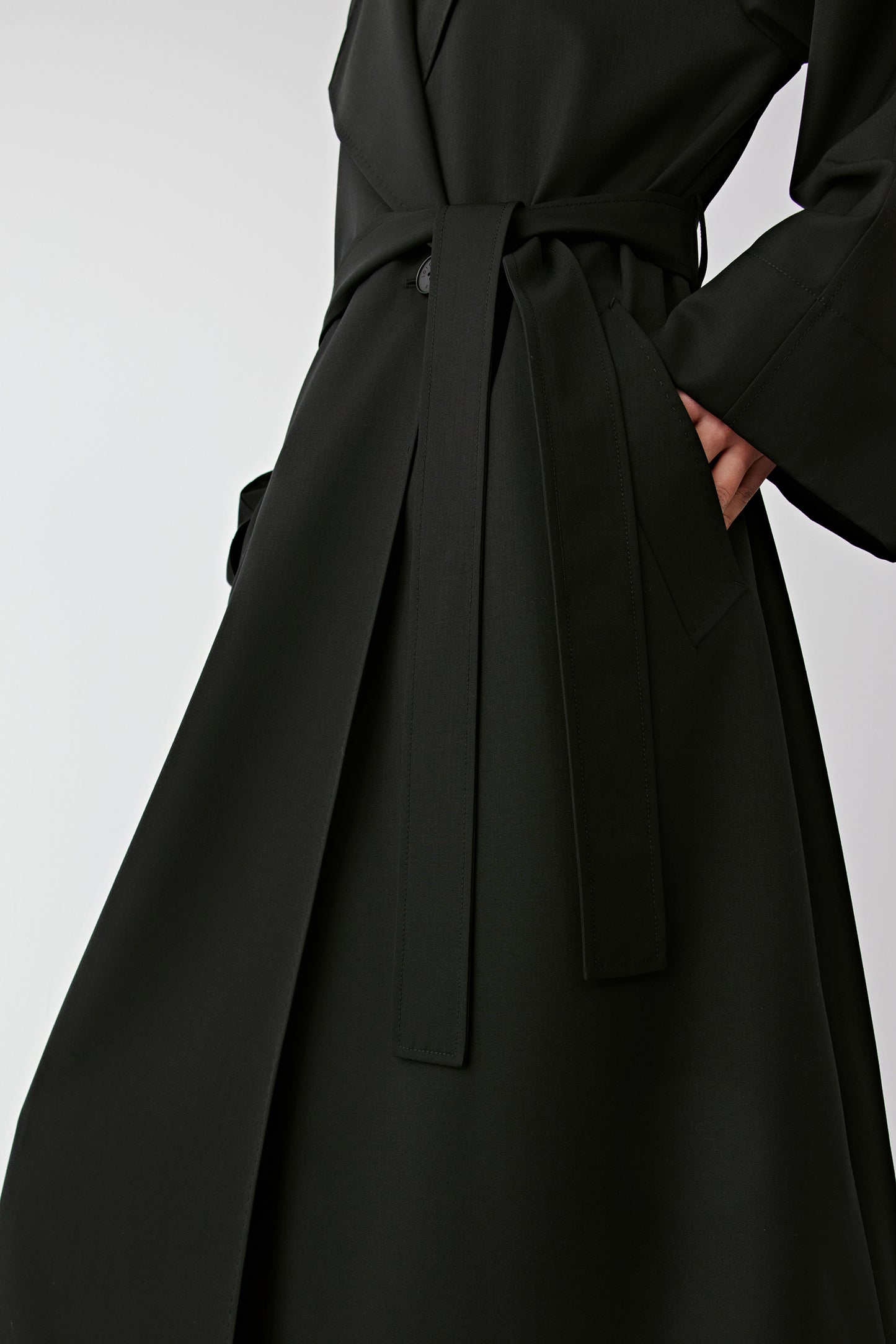 DEW Trench Coat in Wool