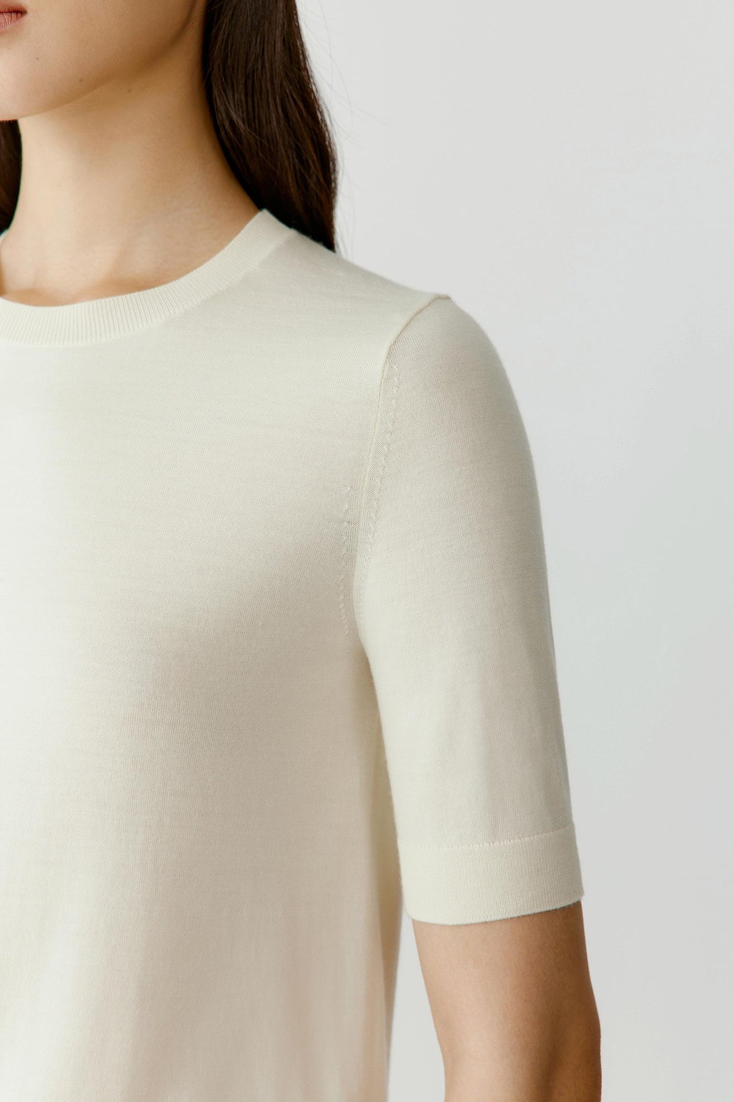Tee in Knitted Wool