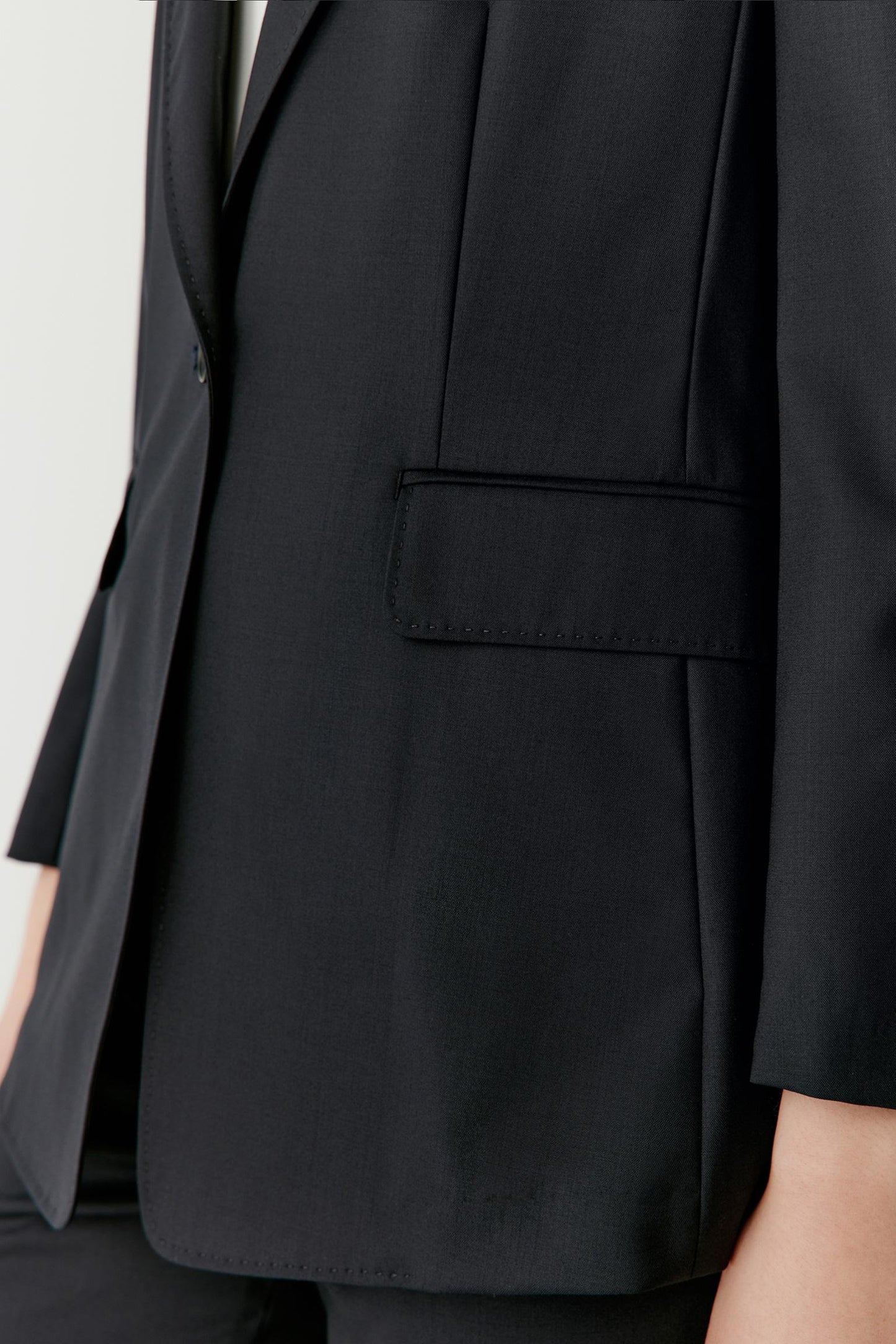 Blazer in Worsted Wool