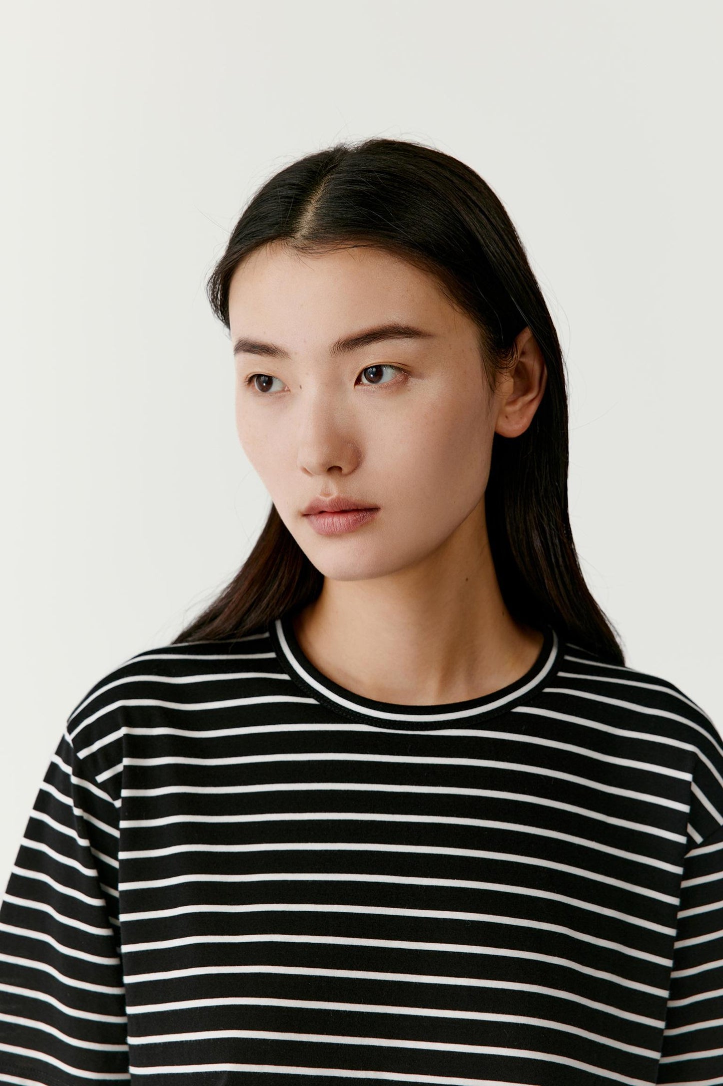 Portrait close-up revealing the fine ribbed texture and balanced stripe rhythm.