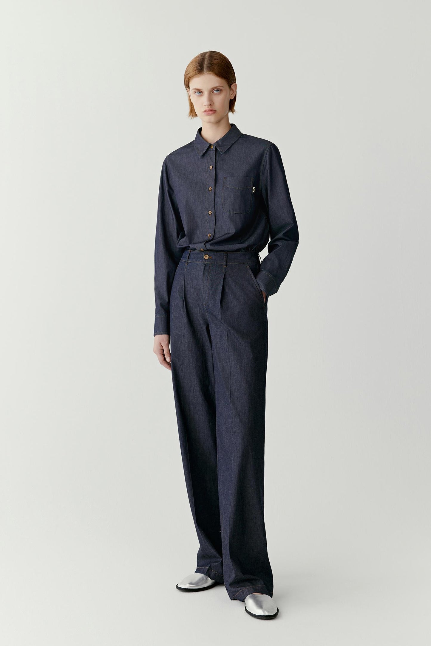 Pantalon droit en denim Earth