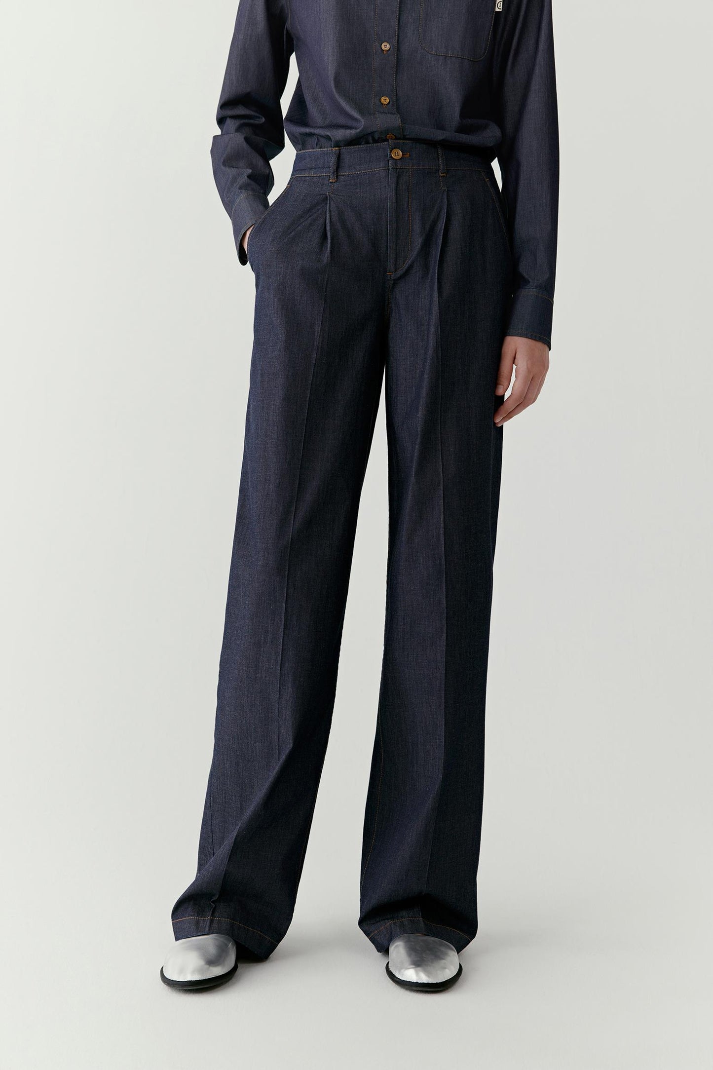 Pantalon droit en denim Earth