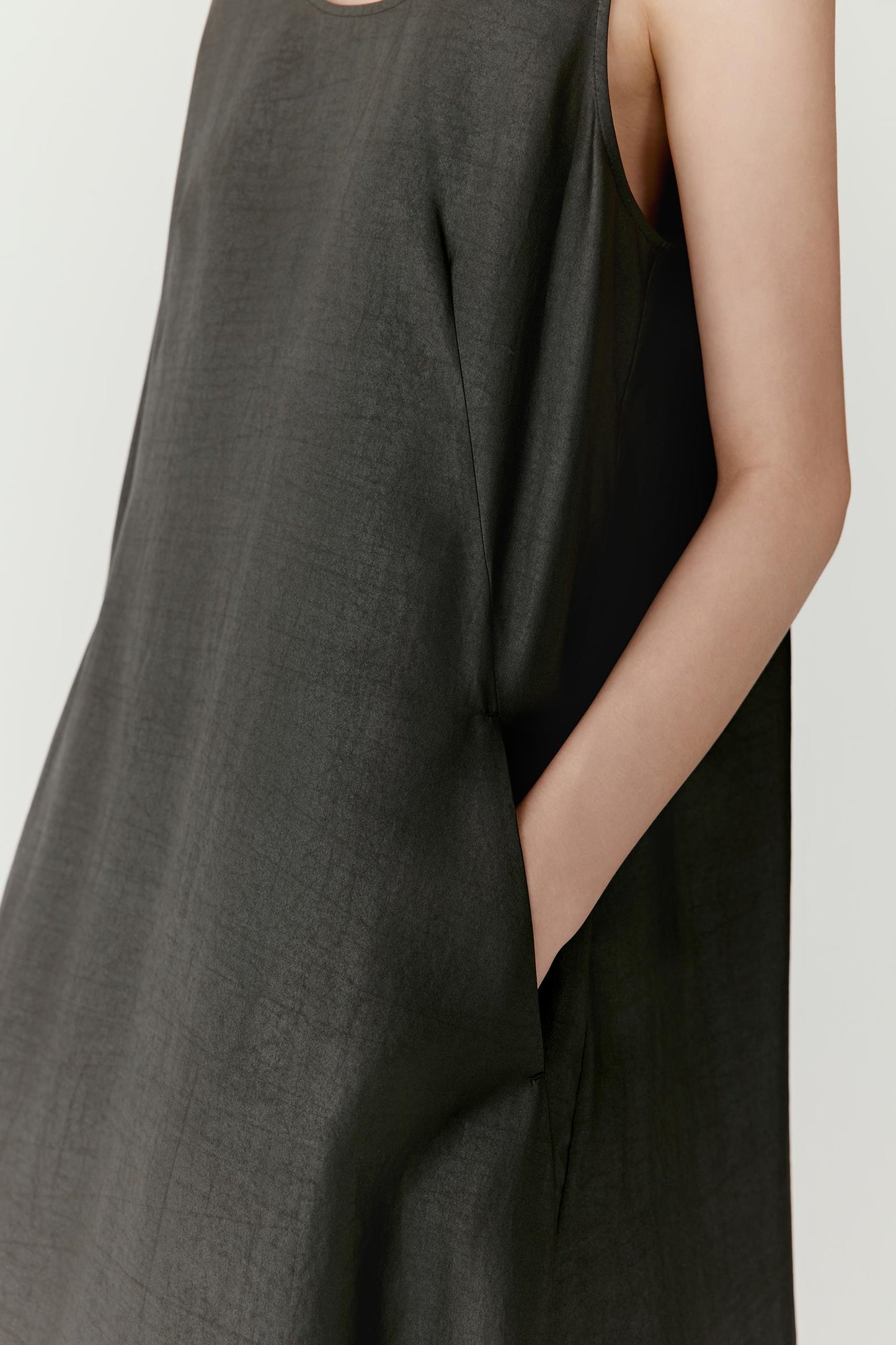 Robe longue en soie de Canton