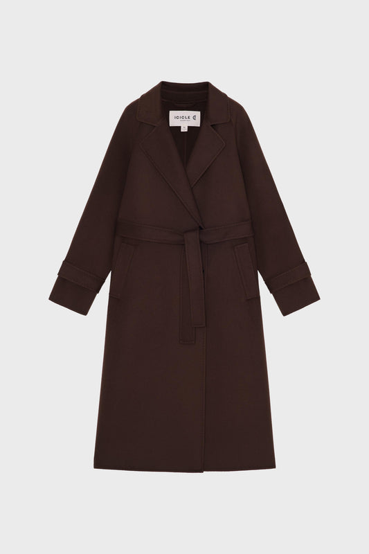 Coat in Wool Double-Face
