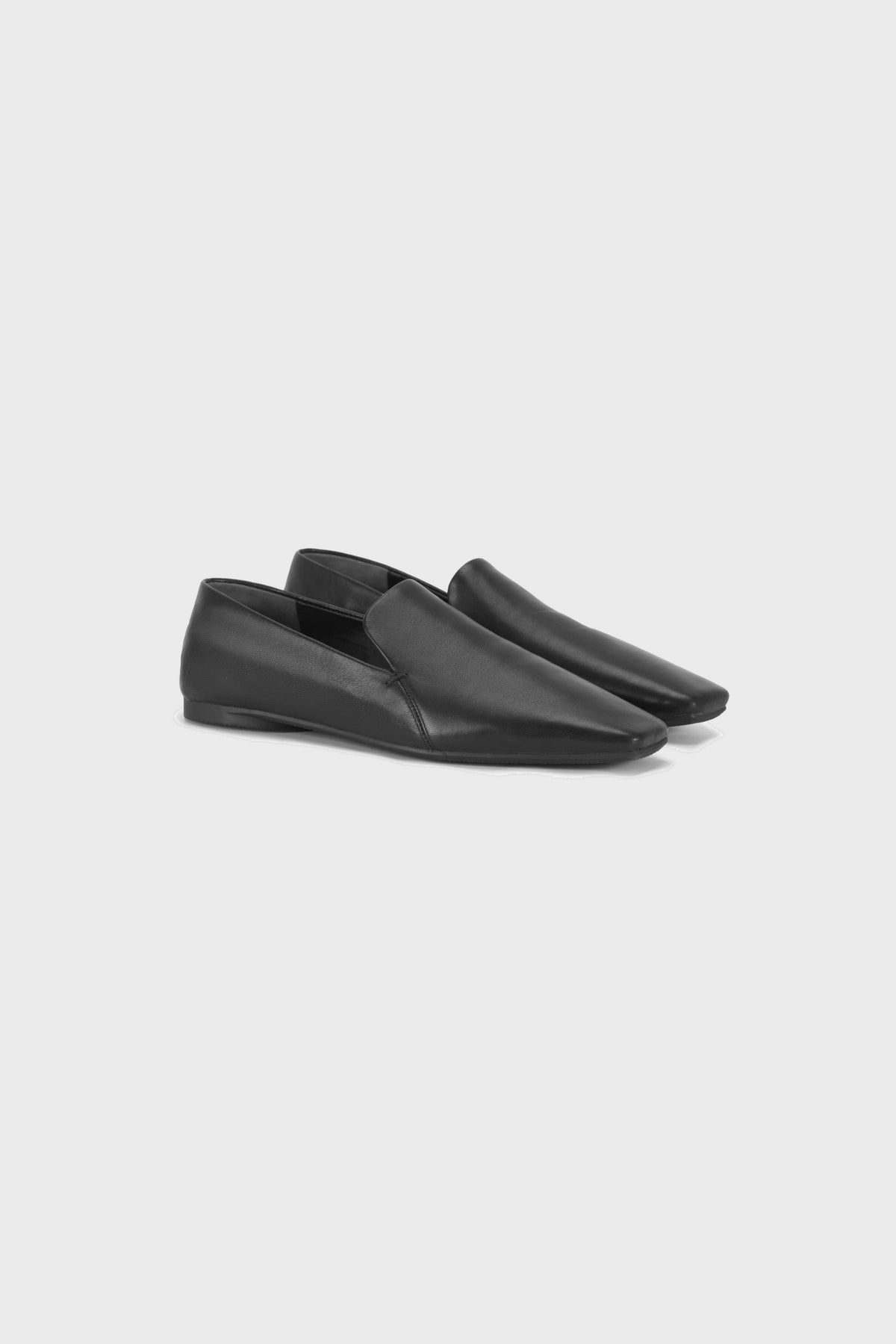 Chaussures plates en cuir nappa