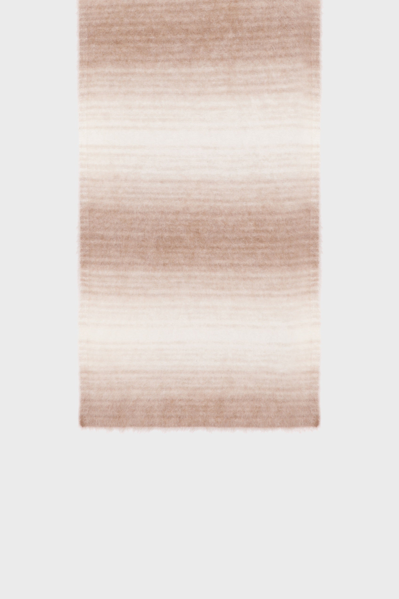 Folded view of the cashmere scarf showing its fine weave and clean edges.