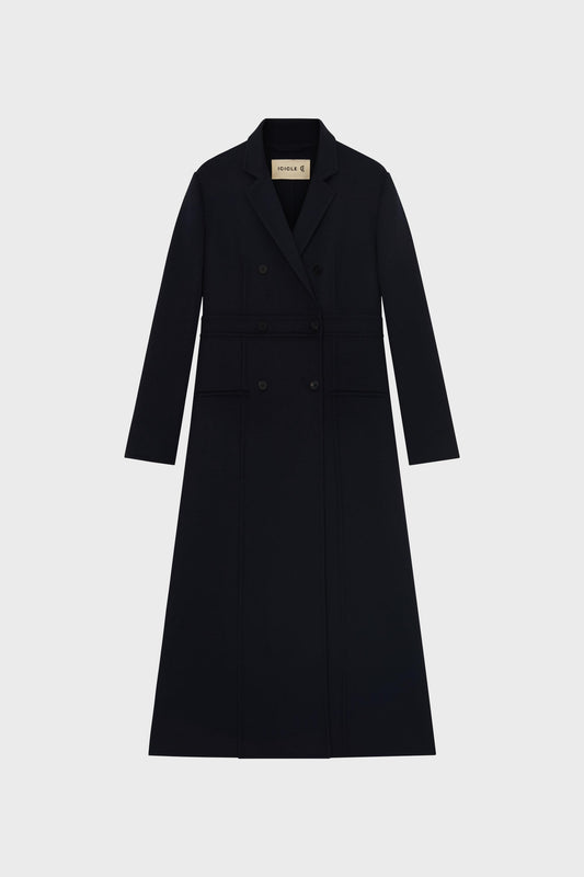 Coat in Wool Double-Face