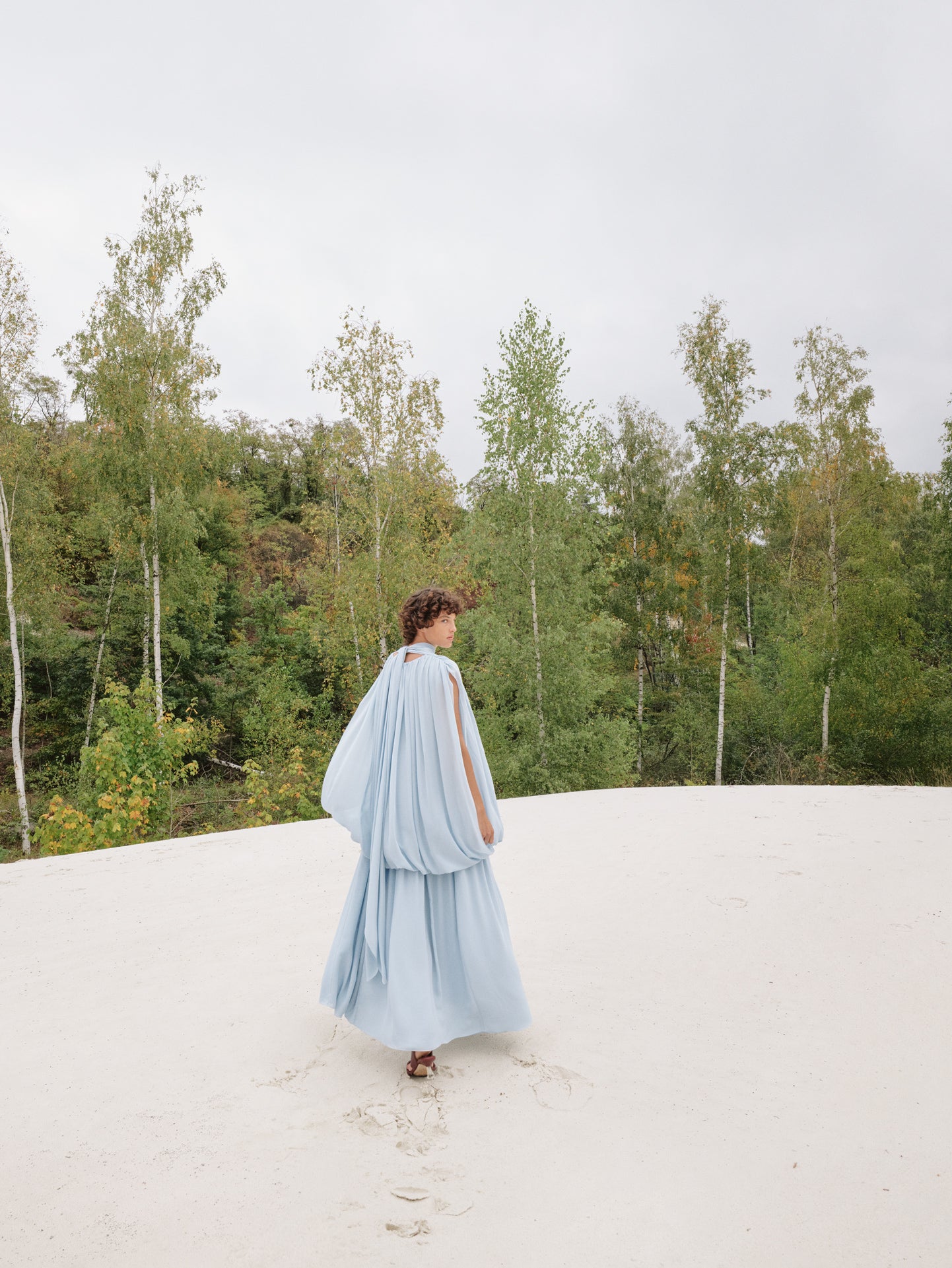 Georgette silk dress