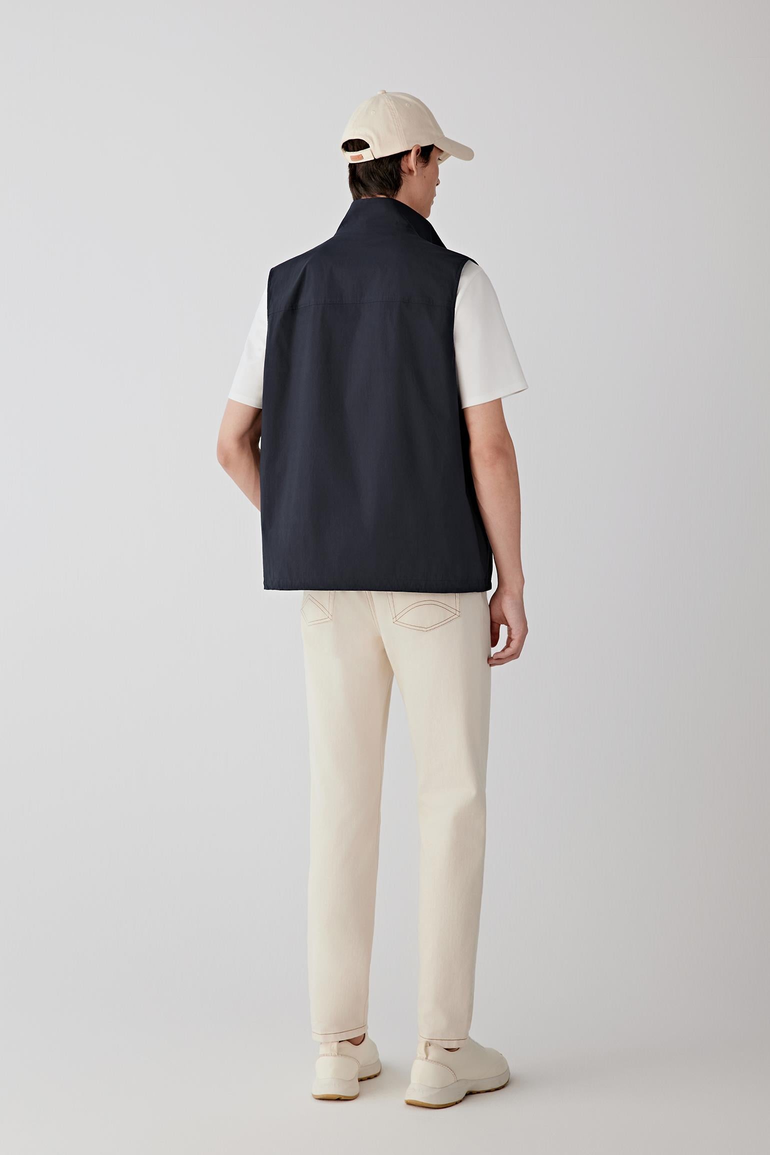 Full-length back view showing a straight cut and clean back panel.