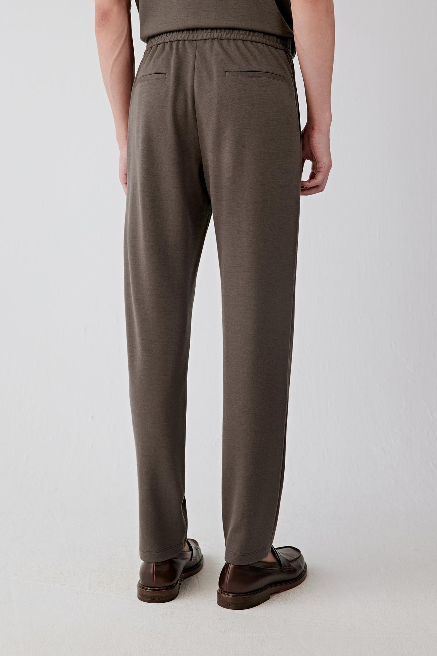 Back view showing the relaxed fit and tailored finish.