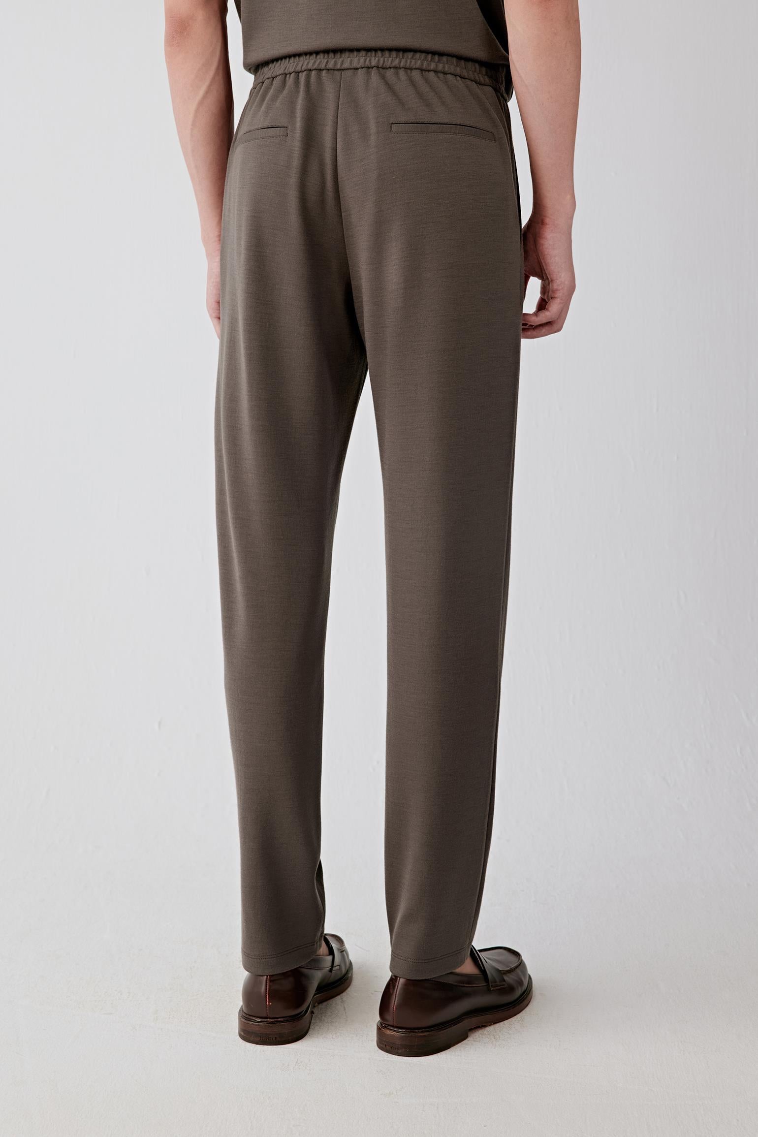 Back view showing the relaxed fit and tailored finish.