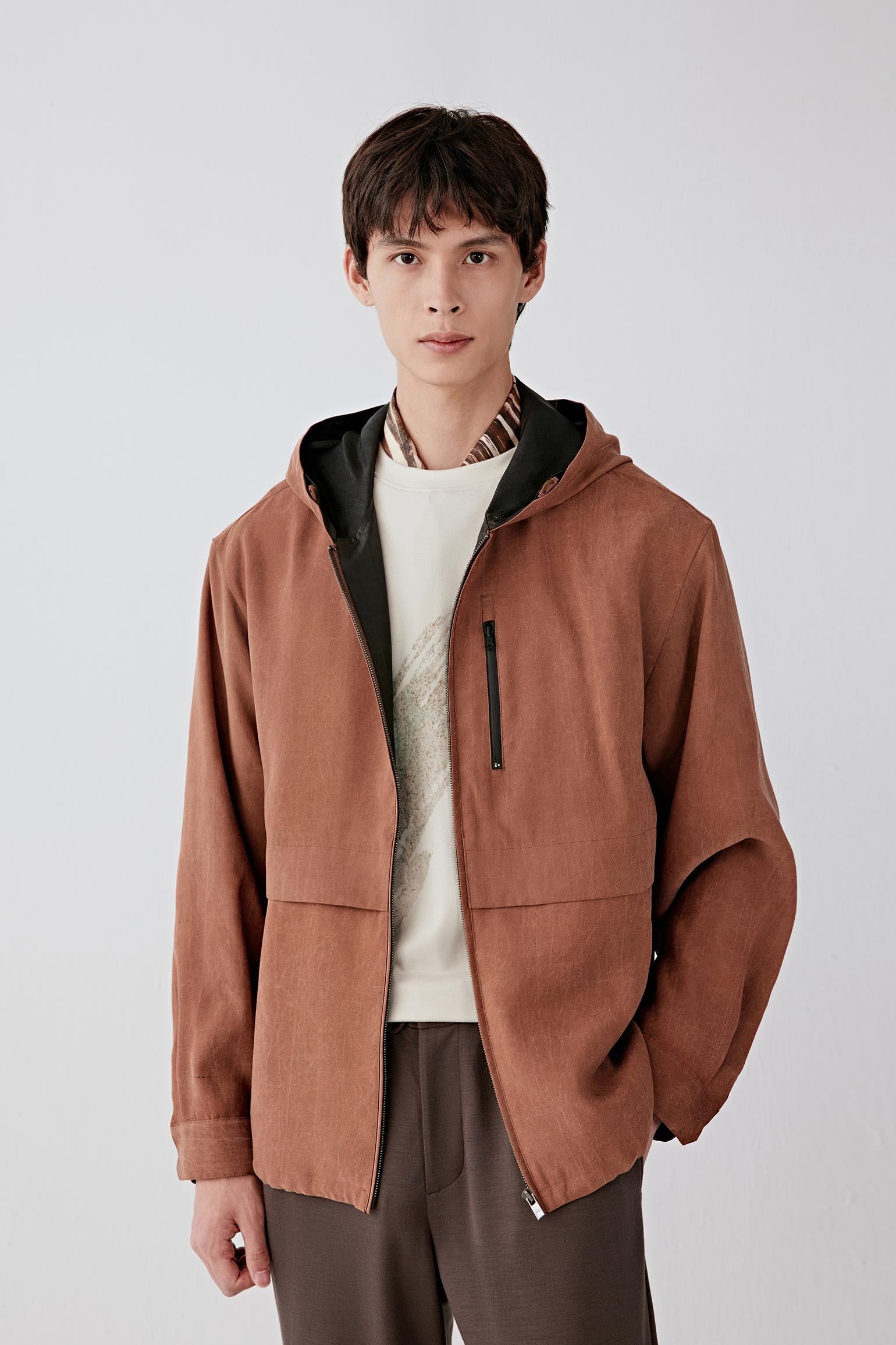 Three-quarter view highlighting the natural sheen and depth of the silk gauze fabric.