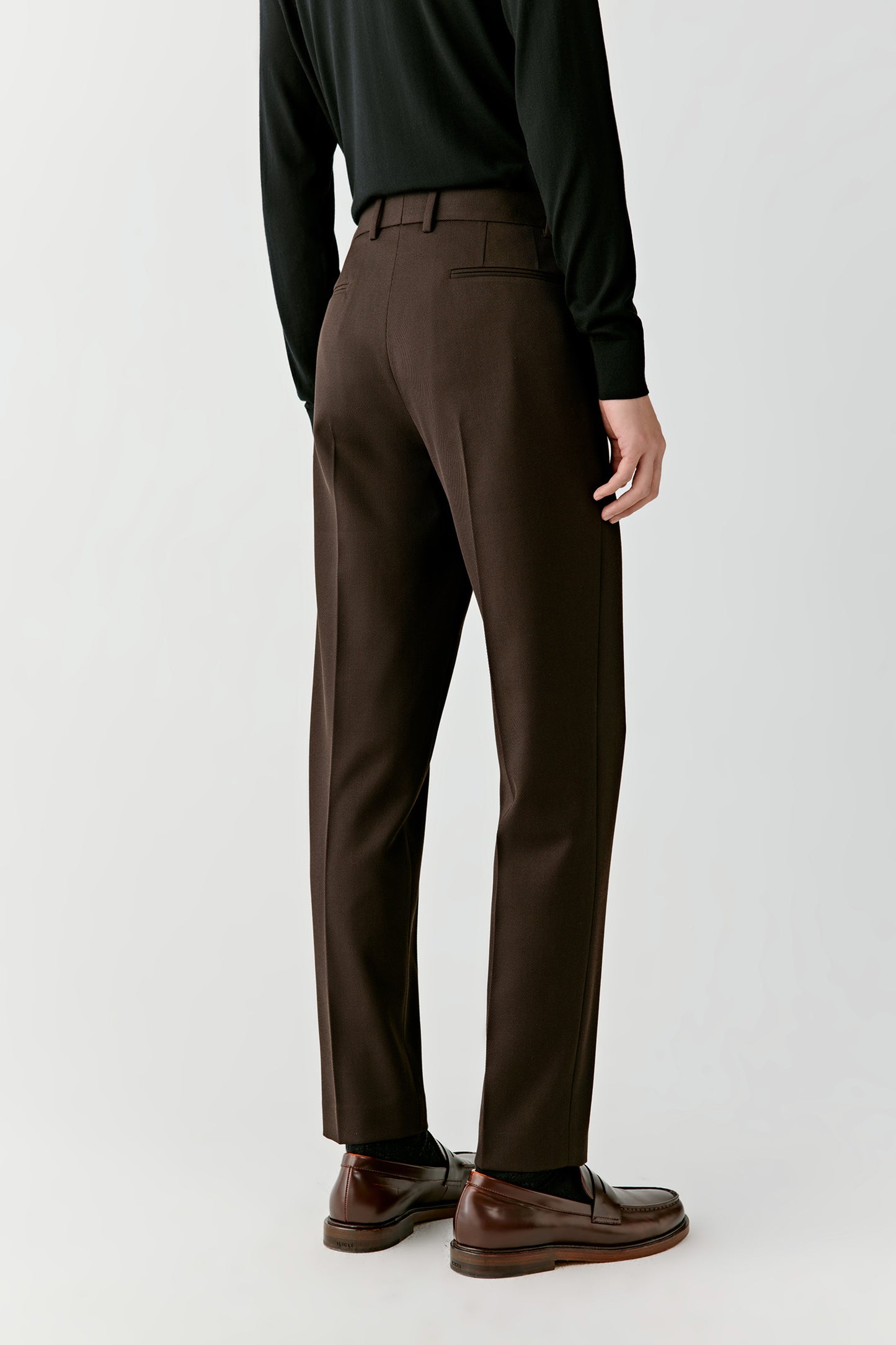  Pantalon en laine sergée