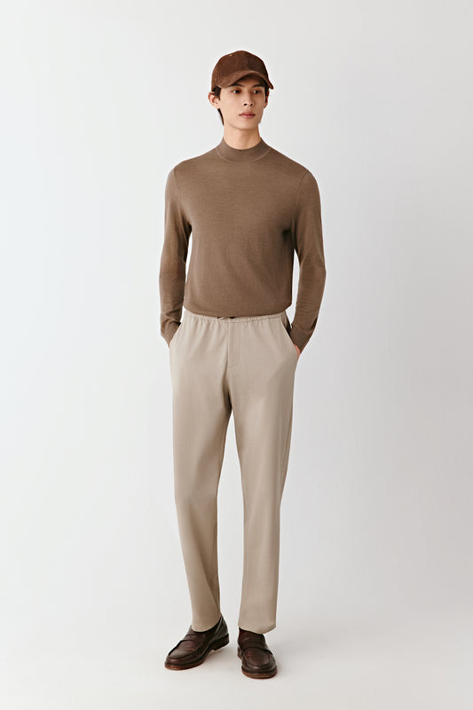Piqué Cotton Trousers