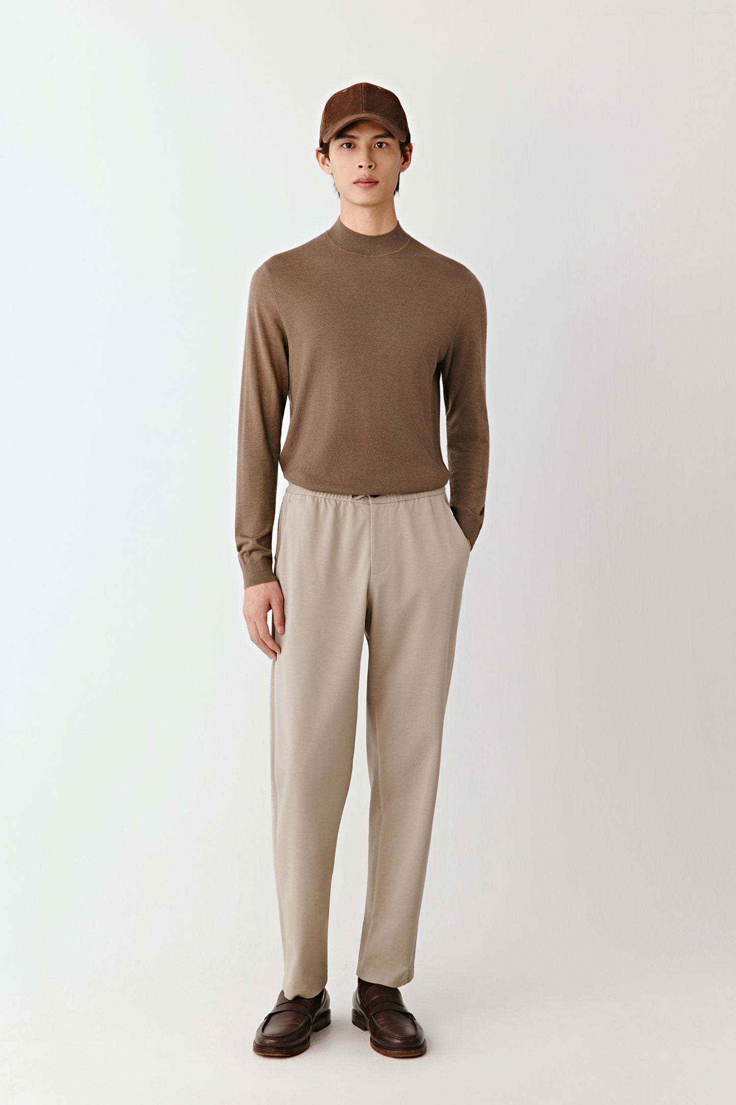 Pull en laine, soie et cachemire
