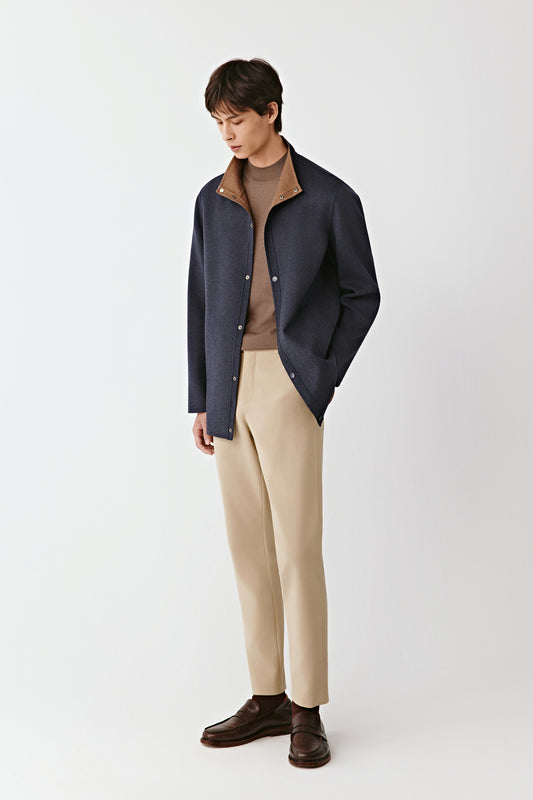 Reversible Jacket in Double-Faced Wool