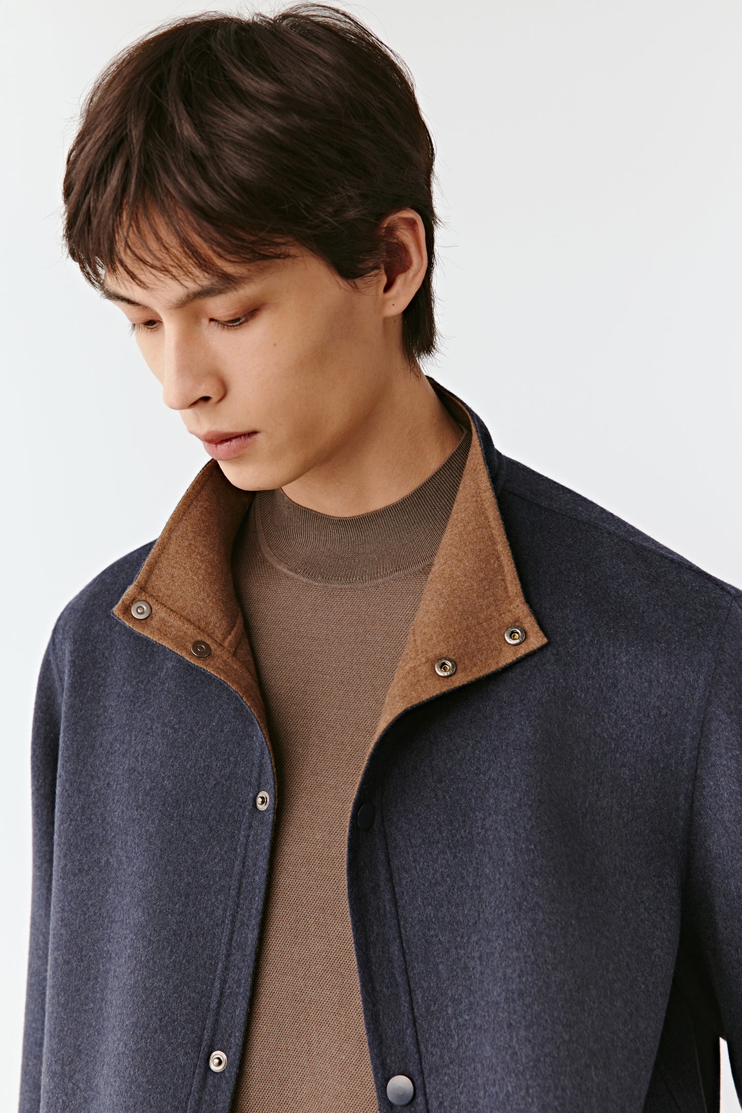 Reversible Jacket in Double-Faced Wool