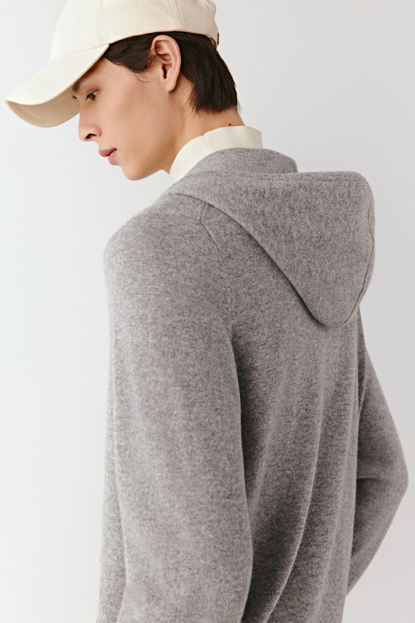 Zipped Cardigan in Cashmere