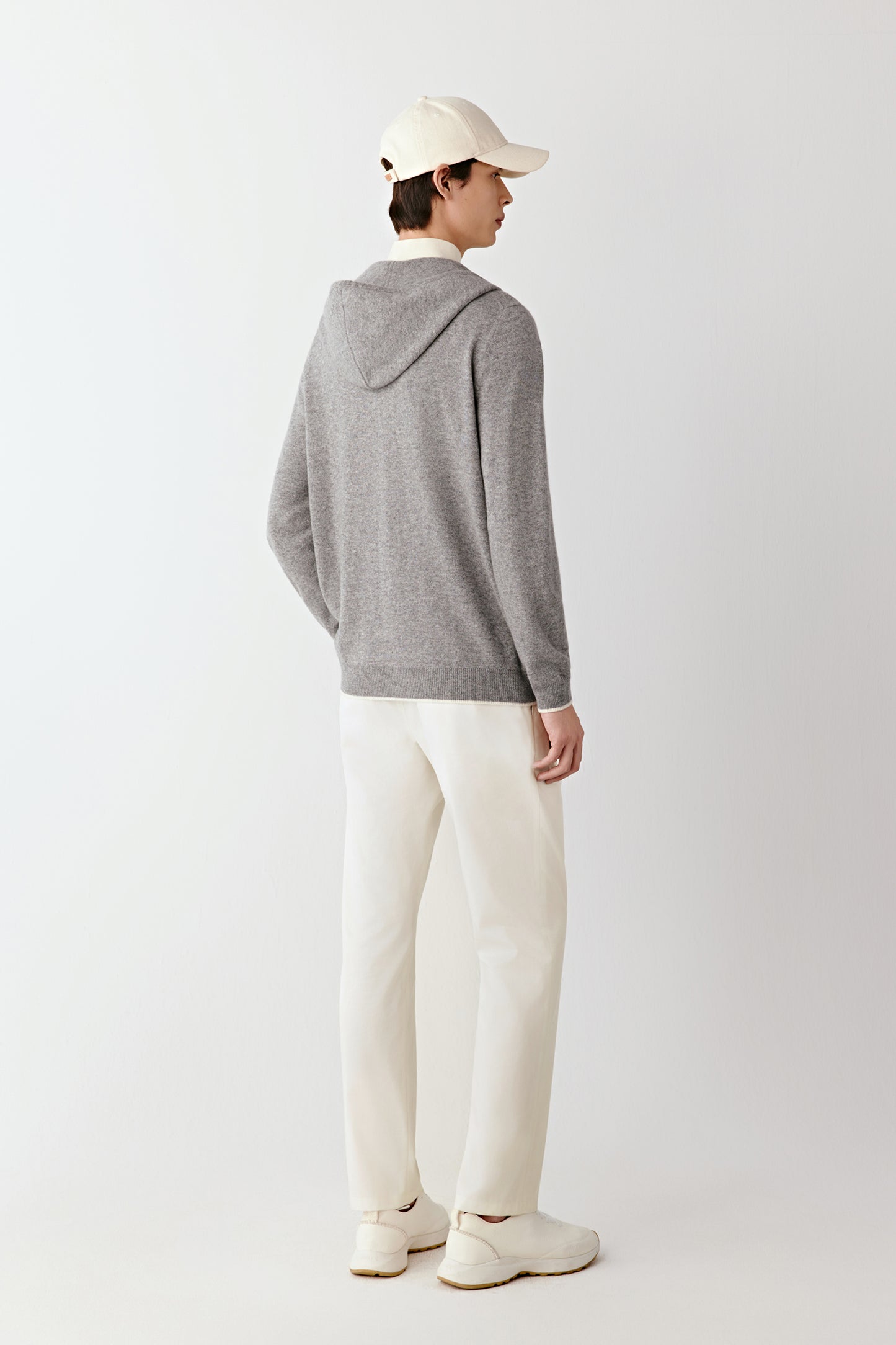 Zipped Cardigan in Cashmere