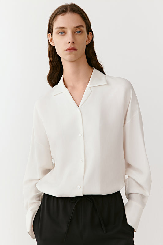 Fluid Shirt in Silk Twill