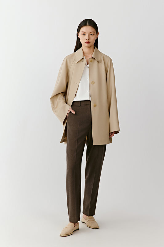 Trench court en laine DEW