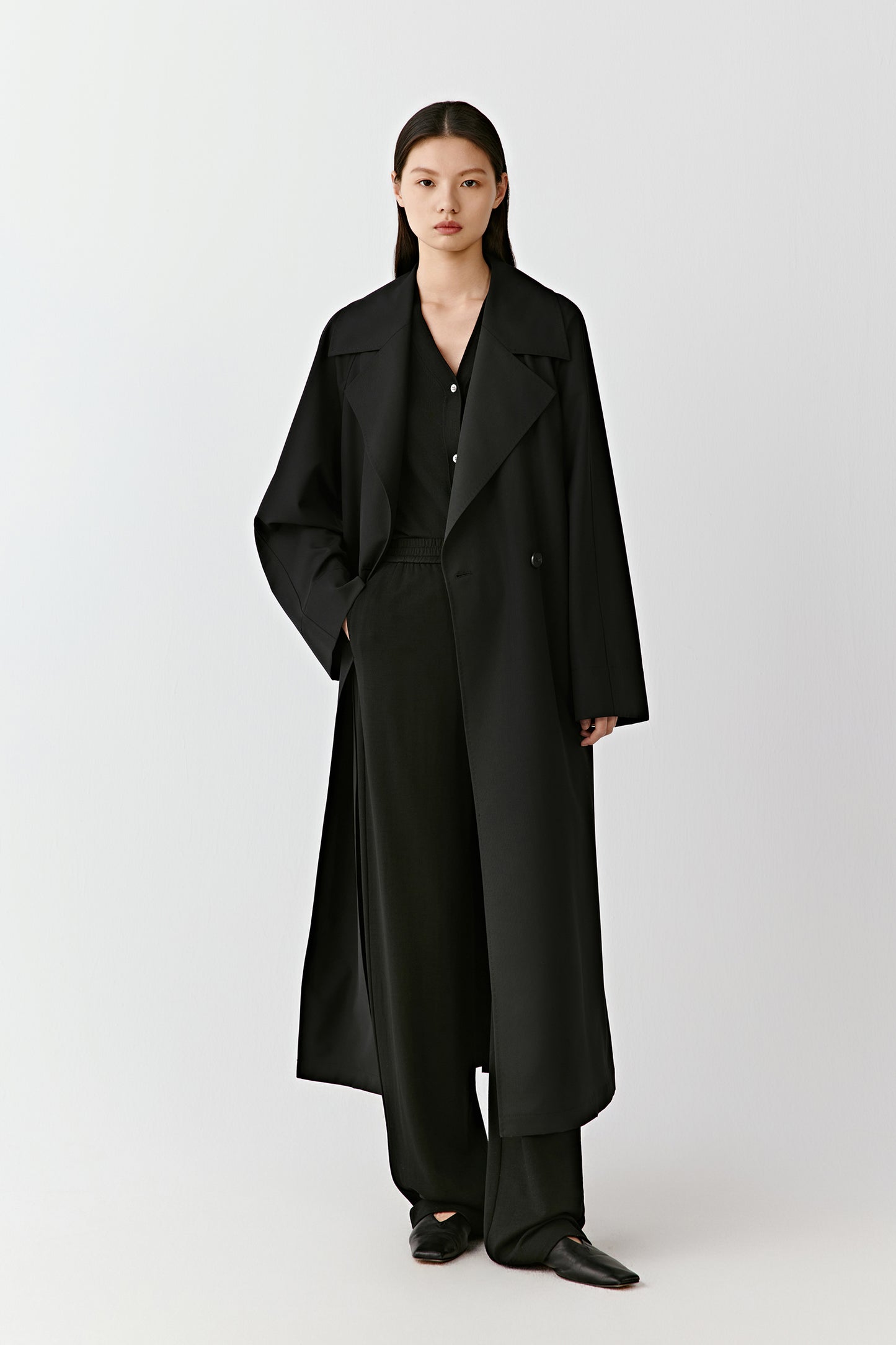 Trench-coat en laine DEW