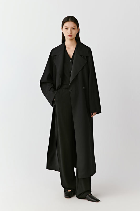 Trench-coat en laine DEW