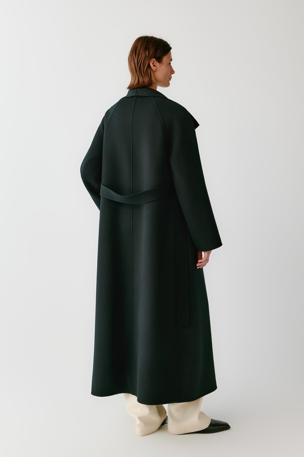 Manteau long en laine