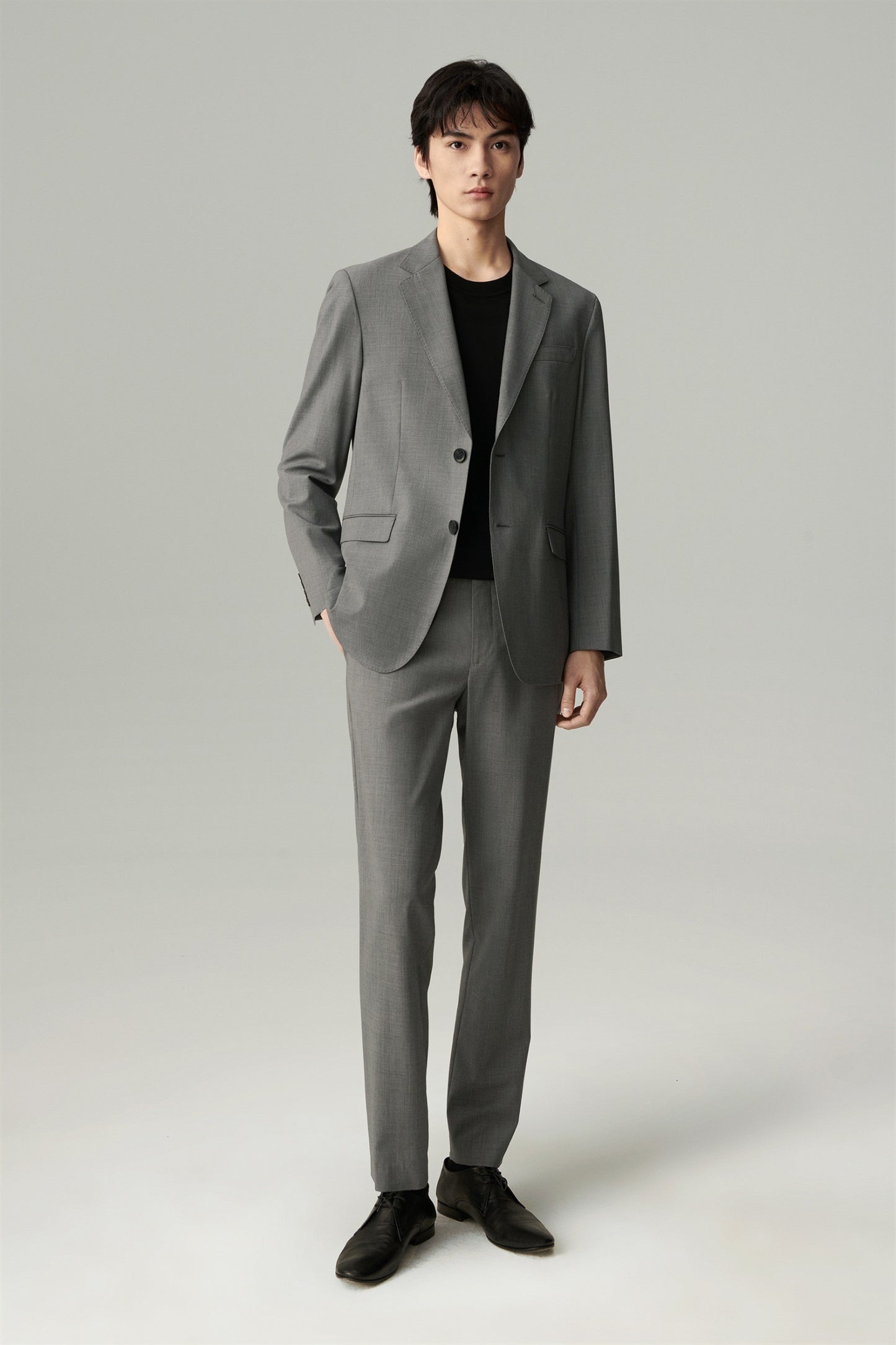 Veste droite en laine