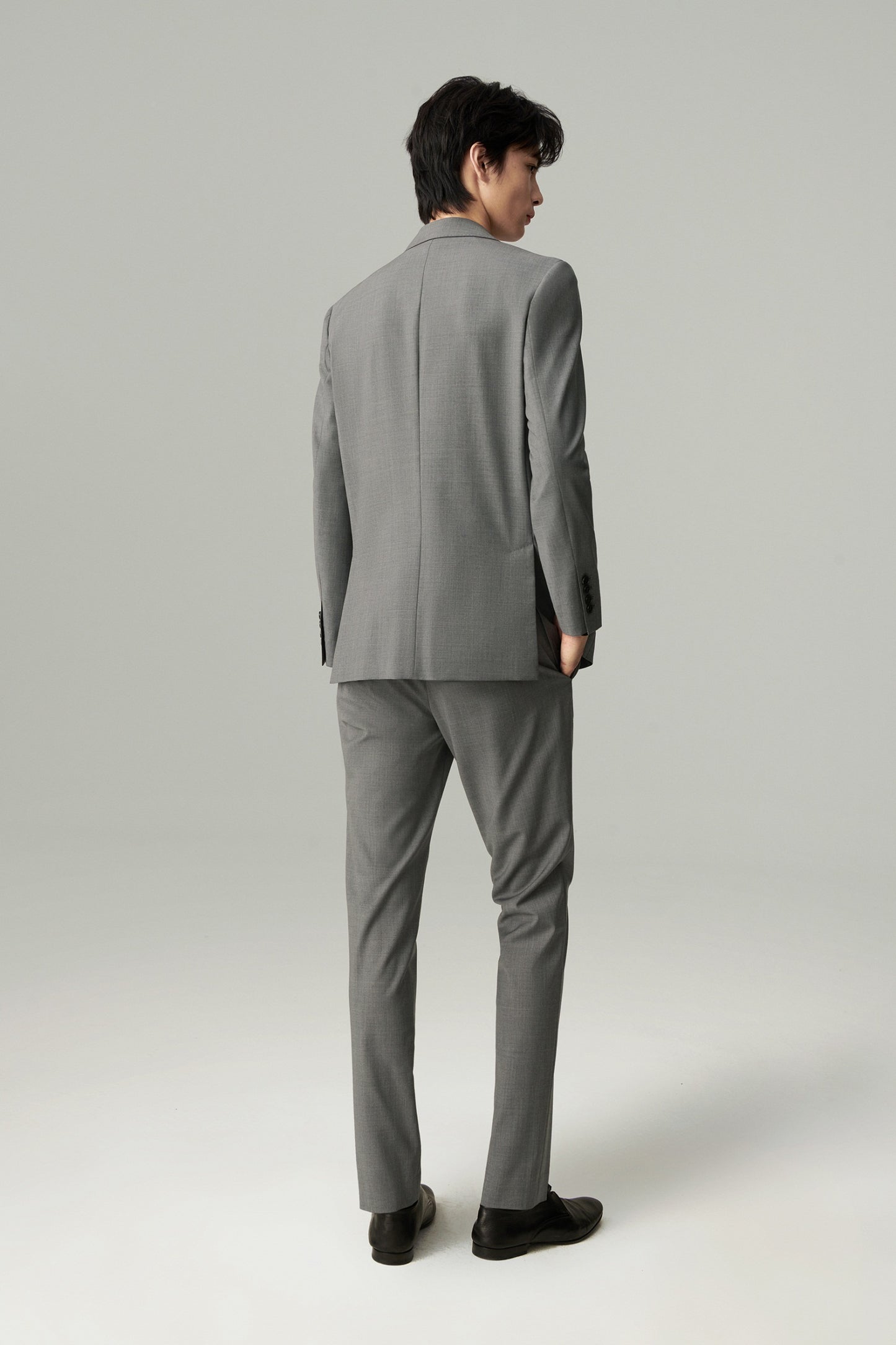 Veste droite en laine