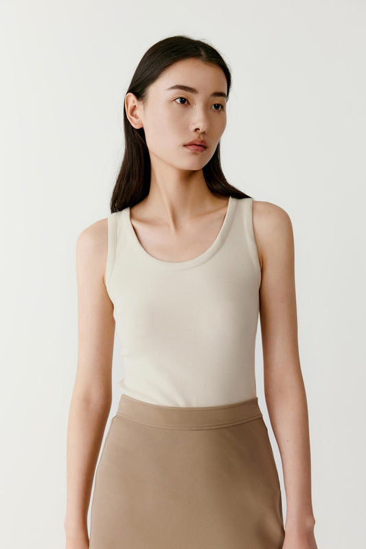 Tank Top in Rib Jersey