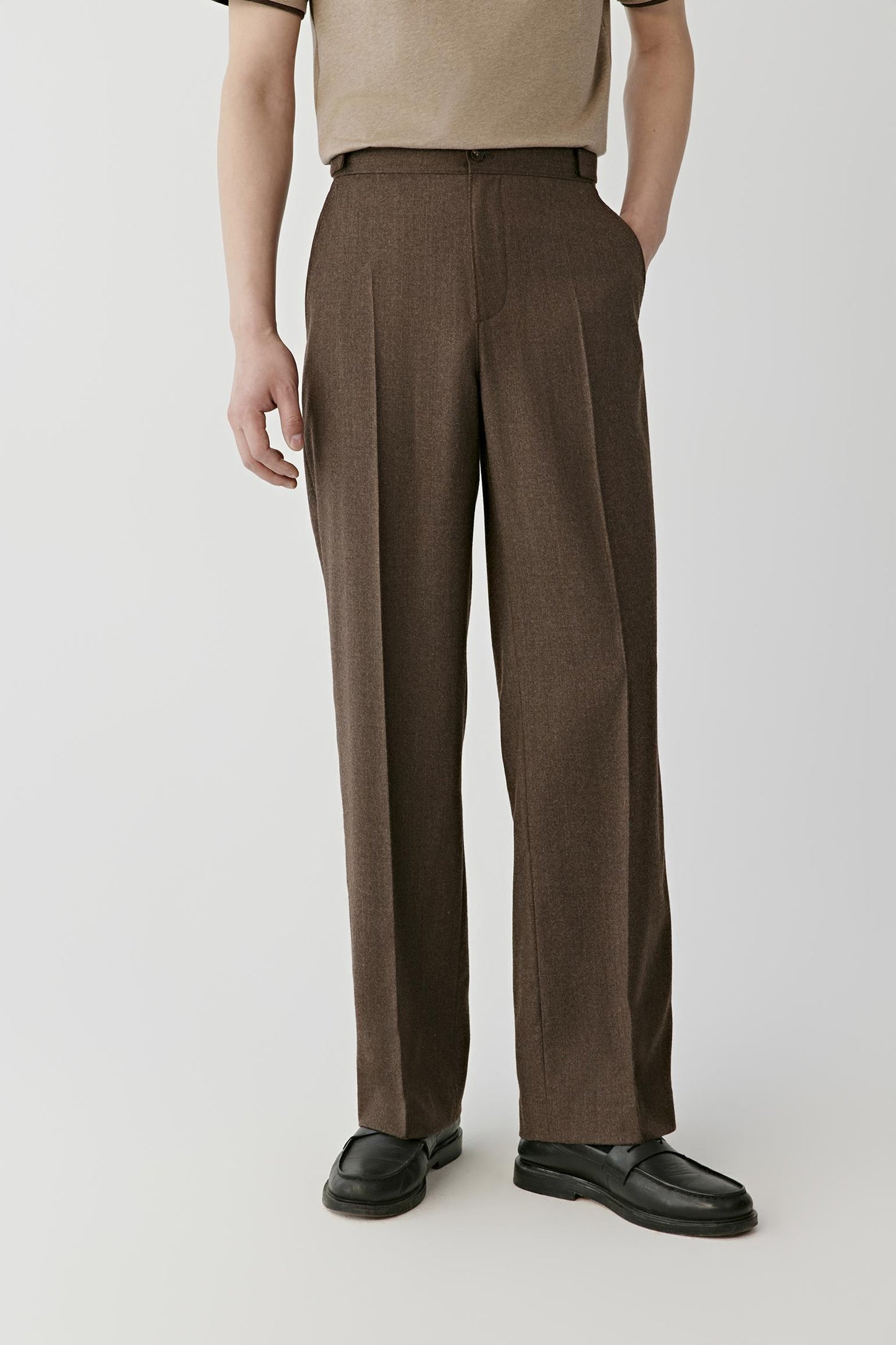 Trousers in Wool Flannel