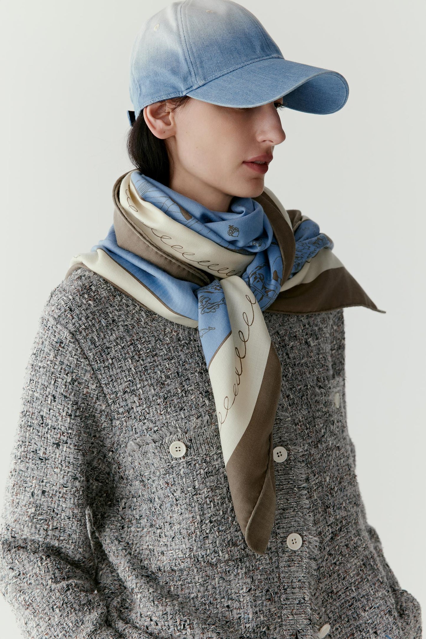 Scarf in Cashmere and Silk