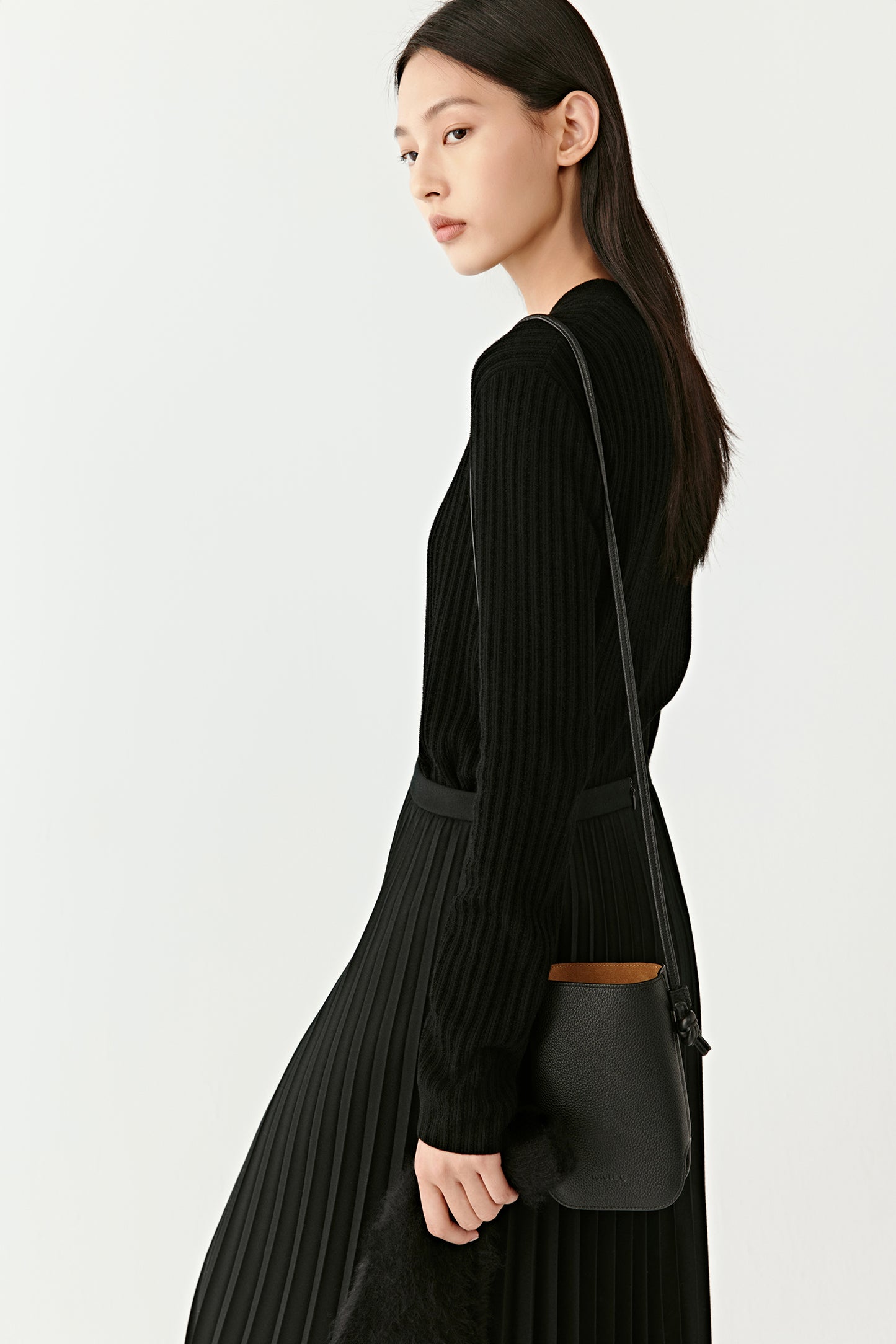 Smooth Leather Crossbody Bag