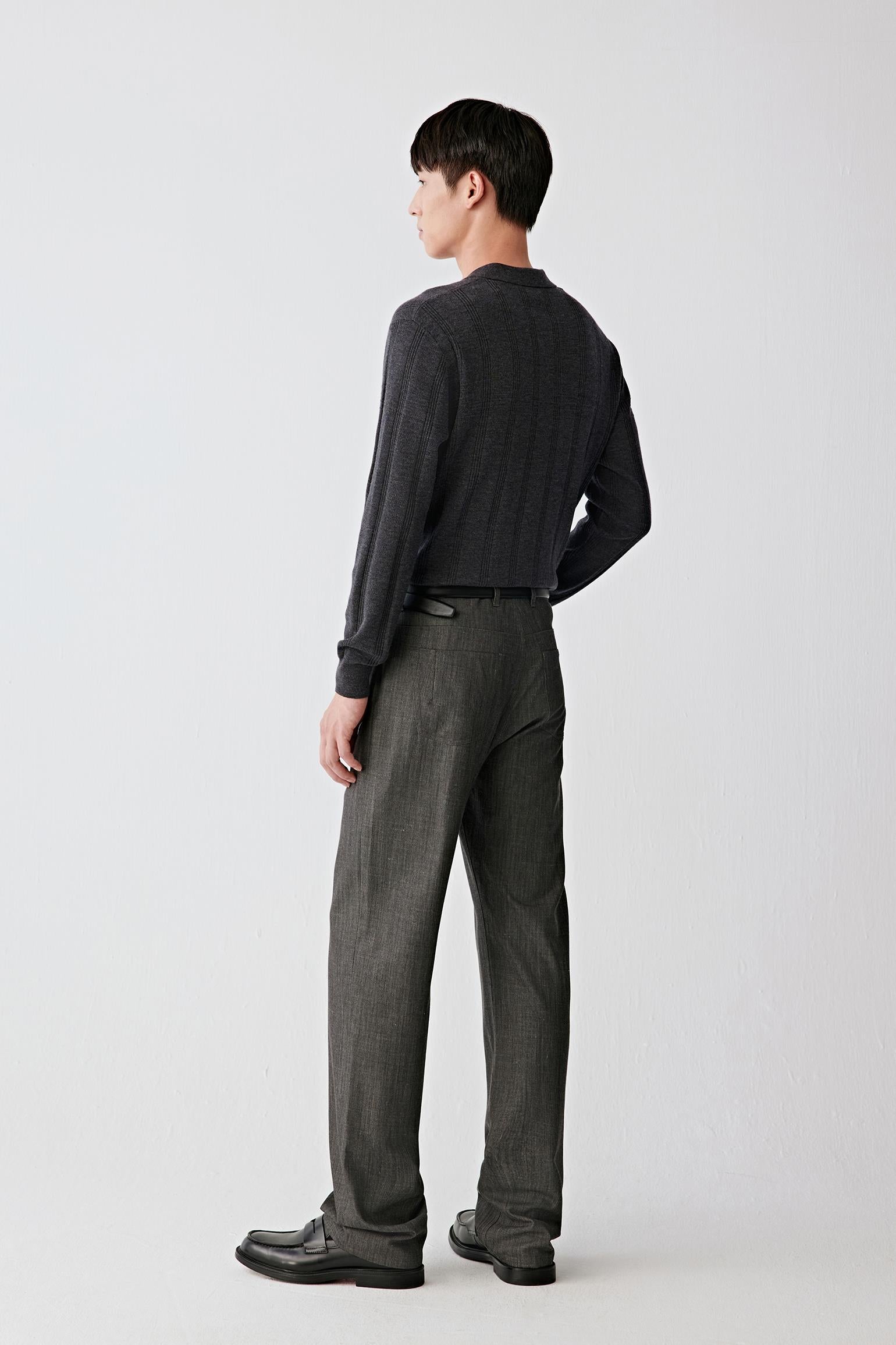 Back view showing the clean shoulder construction.