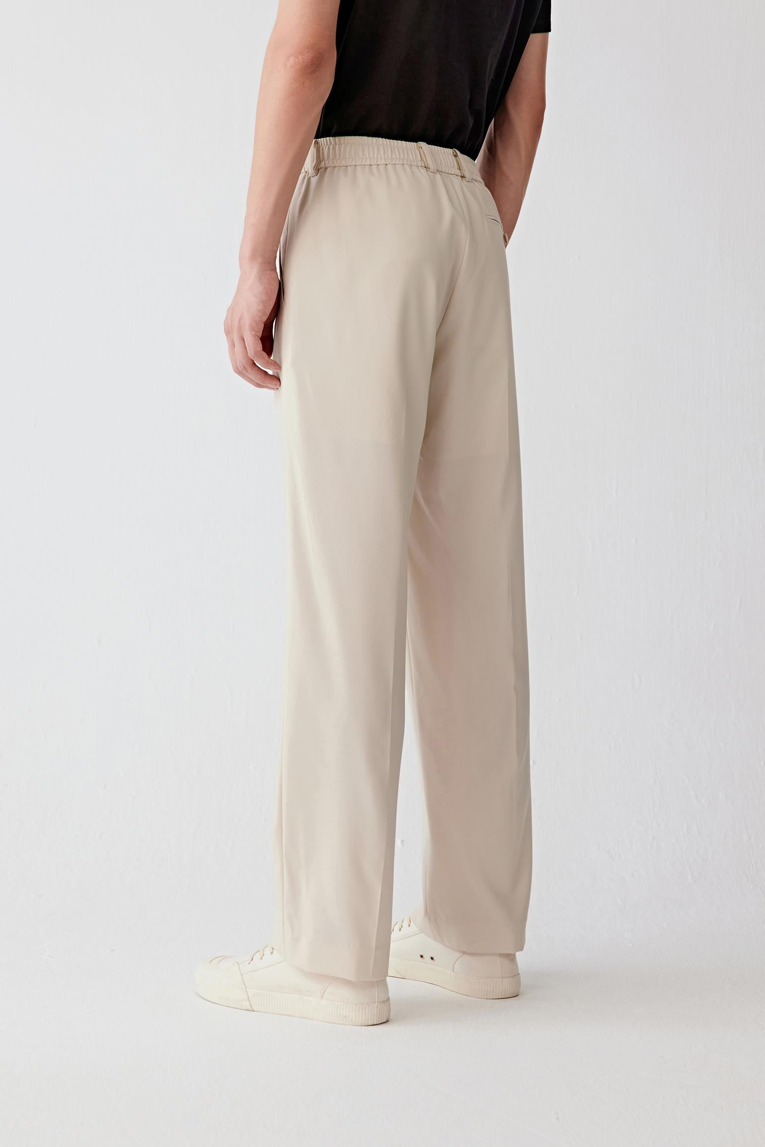 Side profile showing the loose, softly structured silhouette.