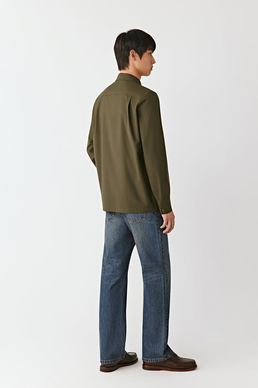 Wool Silk Zip Jacket
