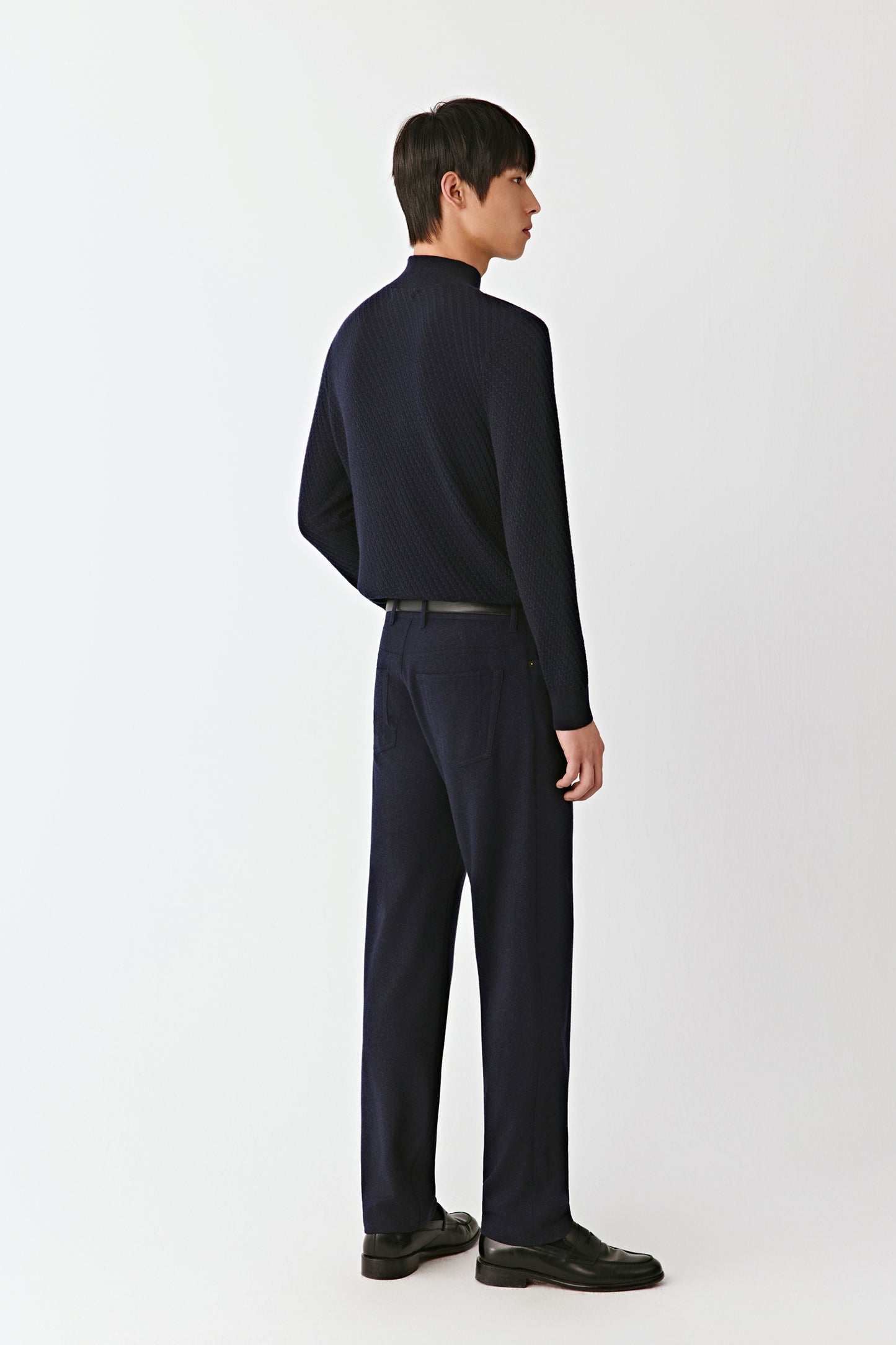 Pull col montant en cachemire