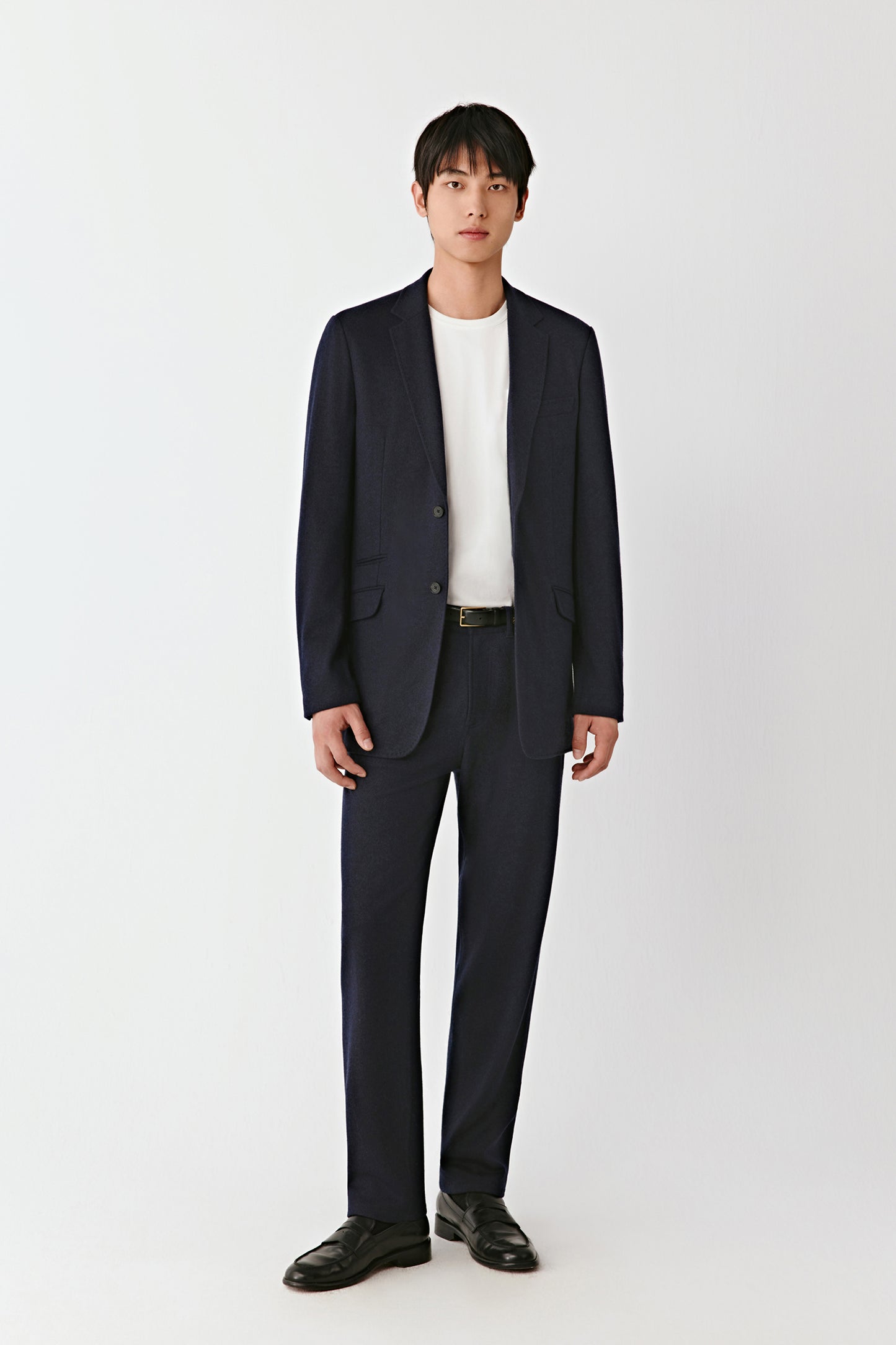 Two-button Blazer in Heavy Wool Jersey