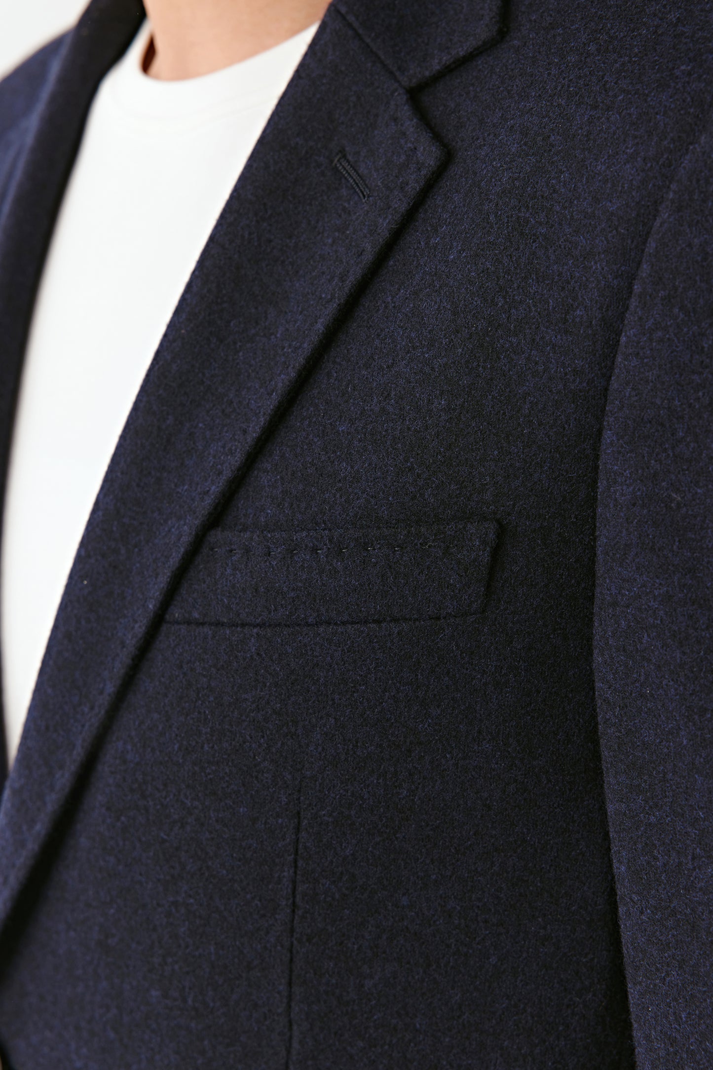 Two-button Blazer in Heavy Wool Jersey