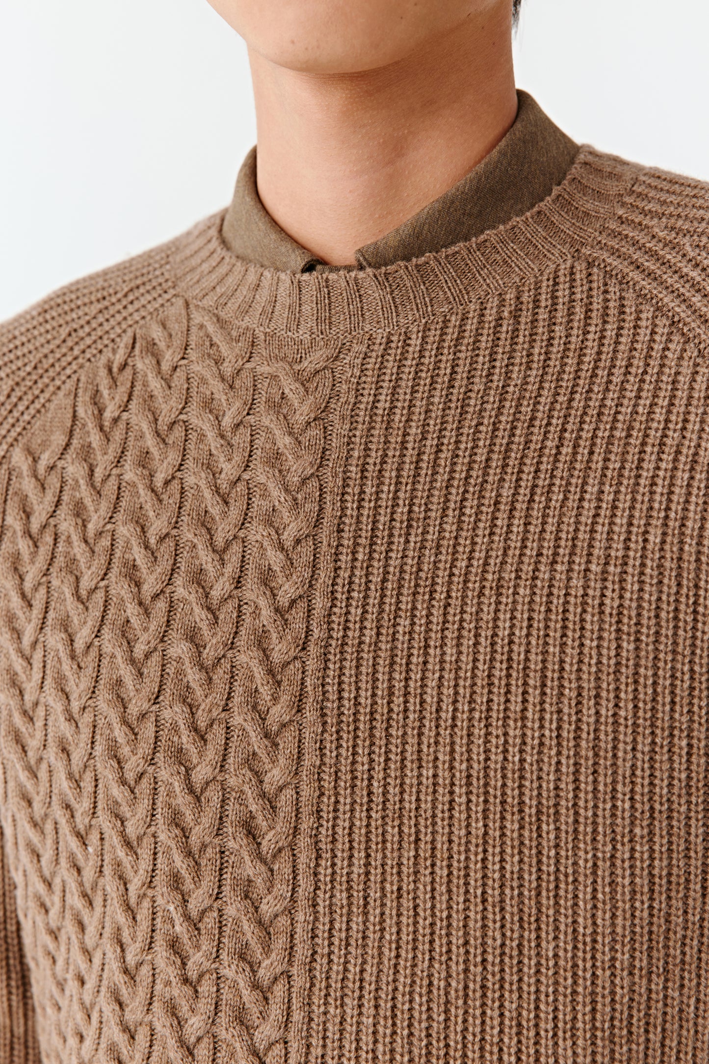 Cable-Knit Wool and Cashmere Pullover