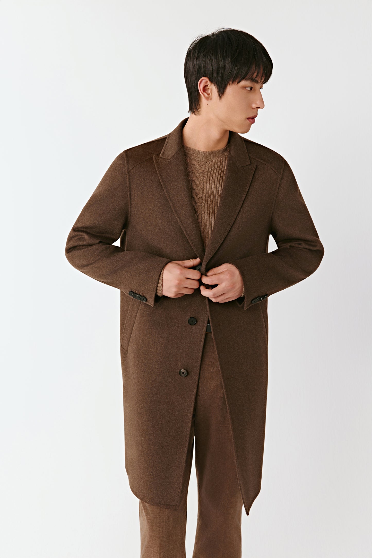 Double-Faced Wool and Cashmere Coat